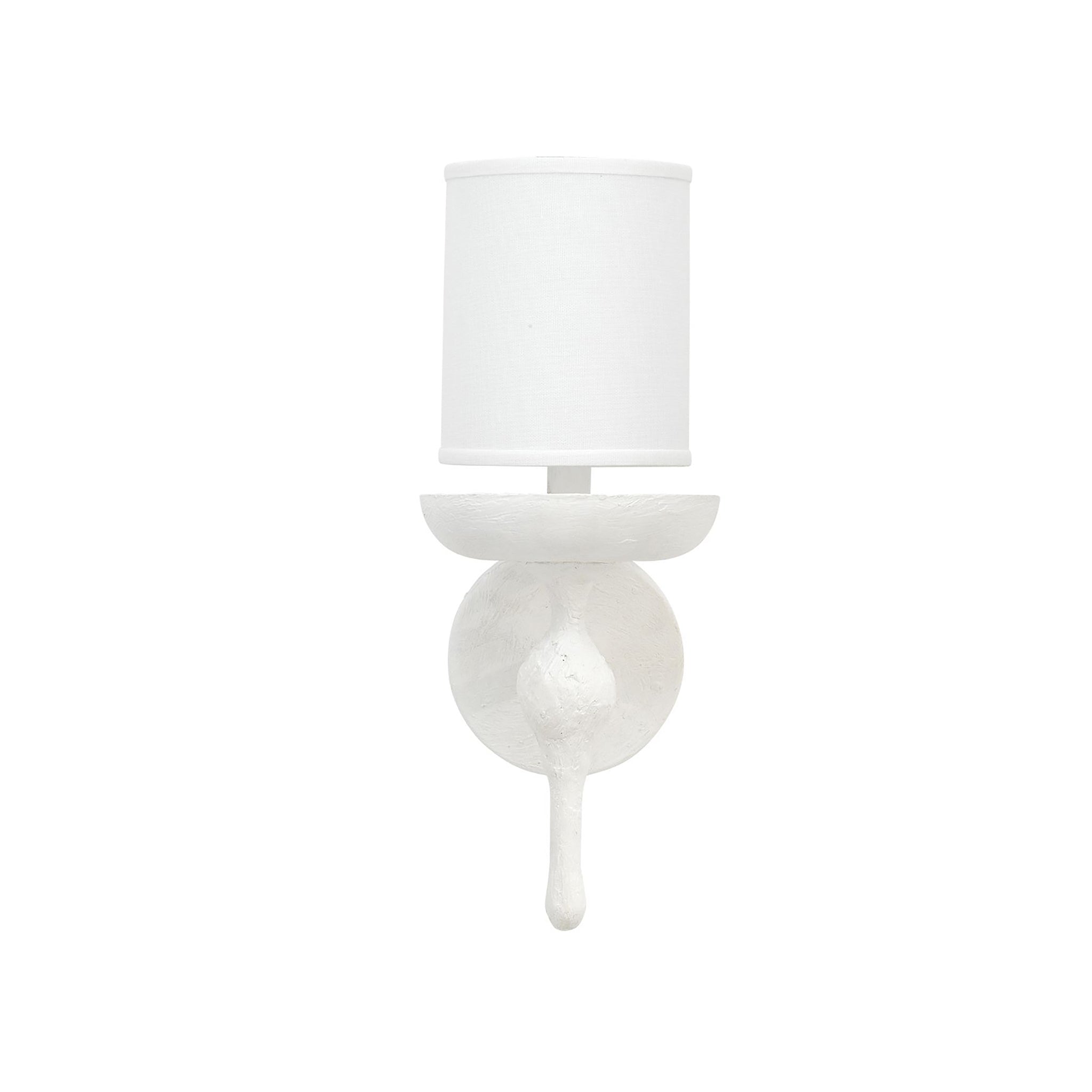 Stockholm Wall Sconce in White Plaster