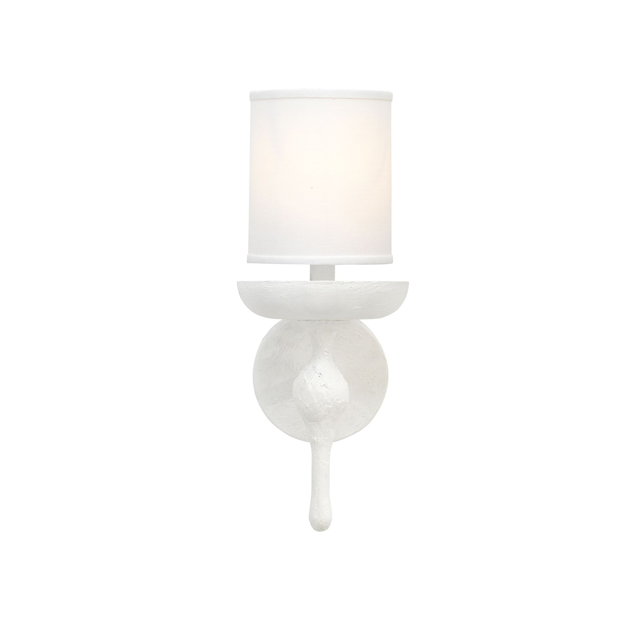 Stockholm Wall Sconce in White Plaster