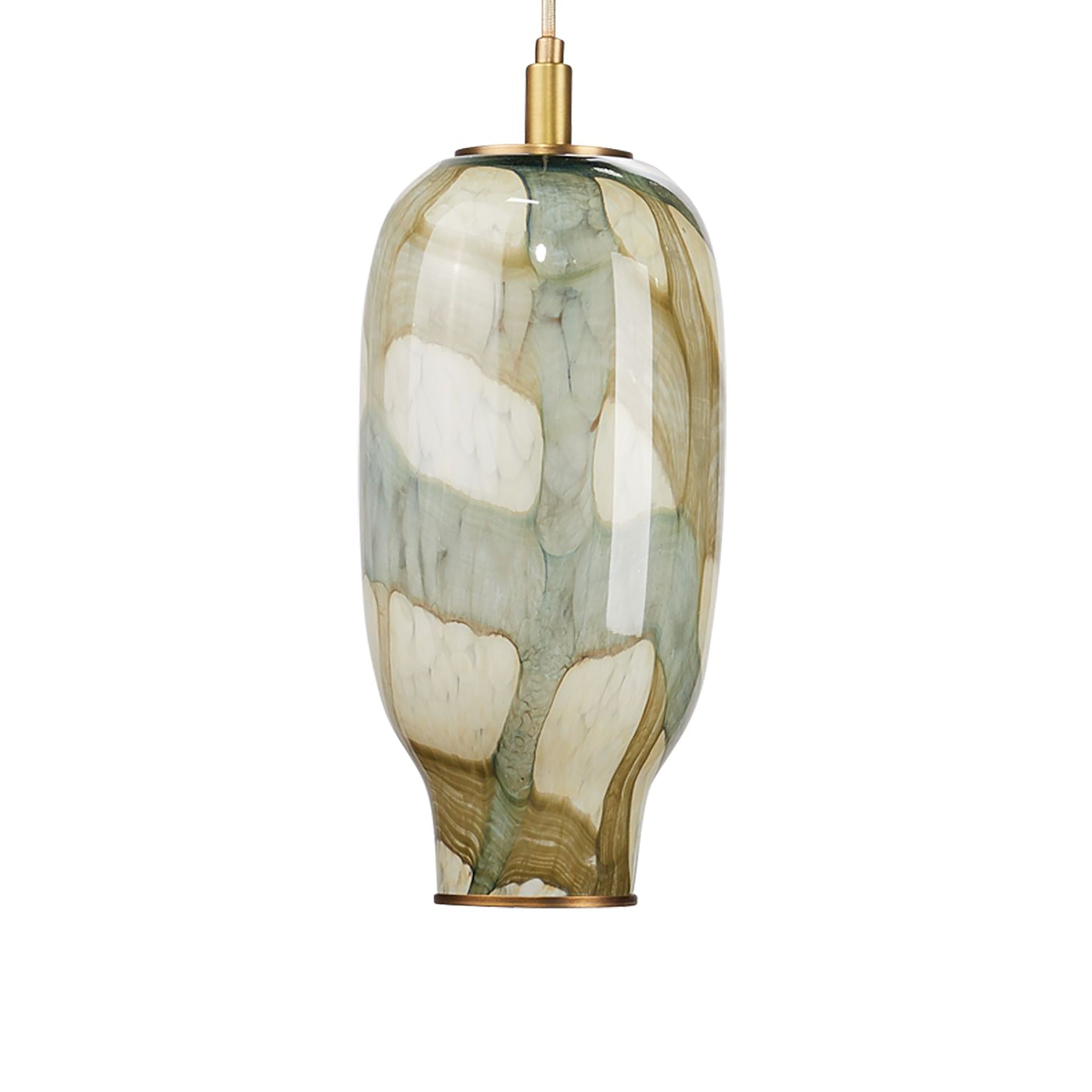 Georgia Pendant in Pale Blue Glass