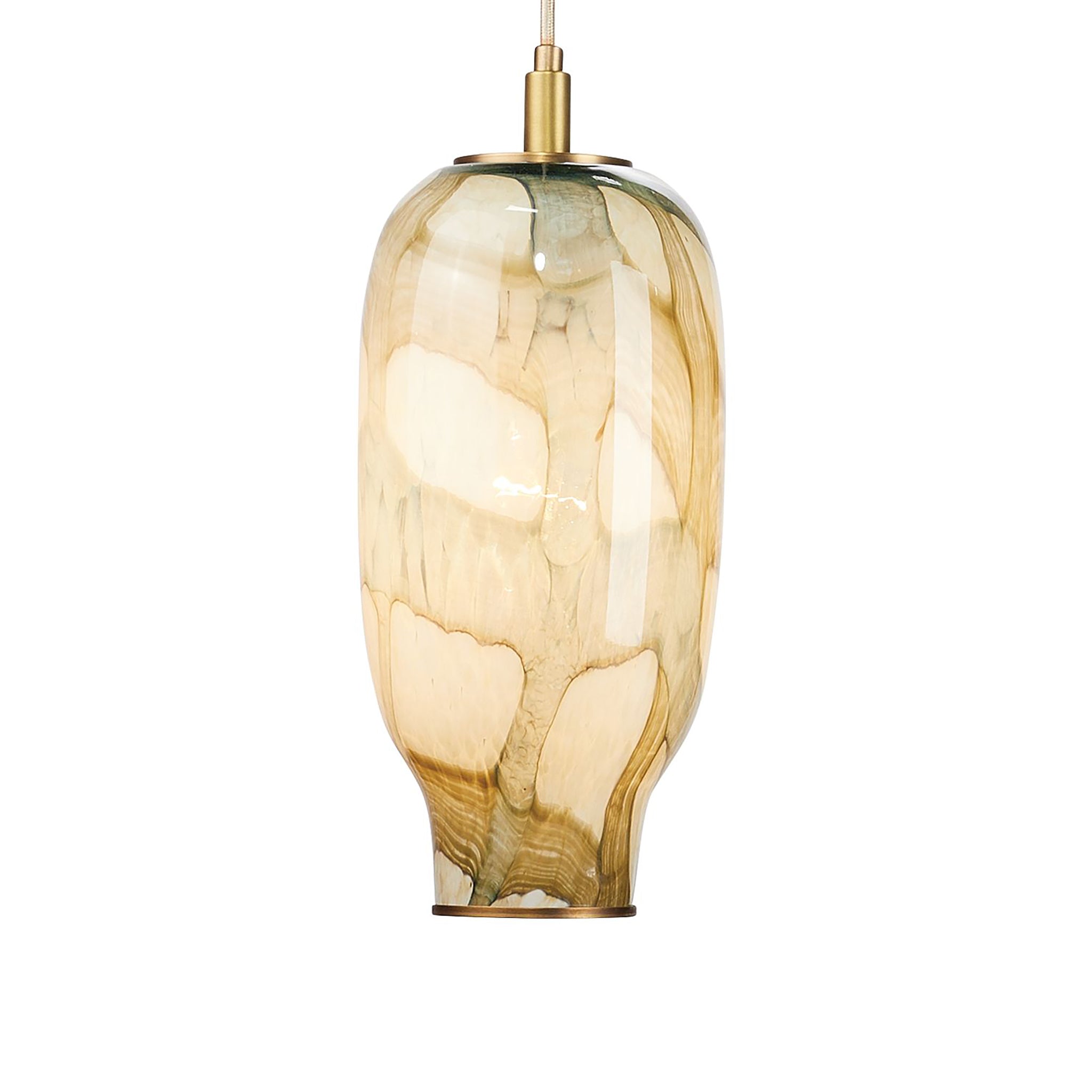 Georgia Pendant in Pale Blue Glass