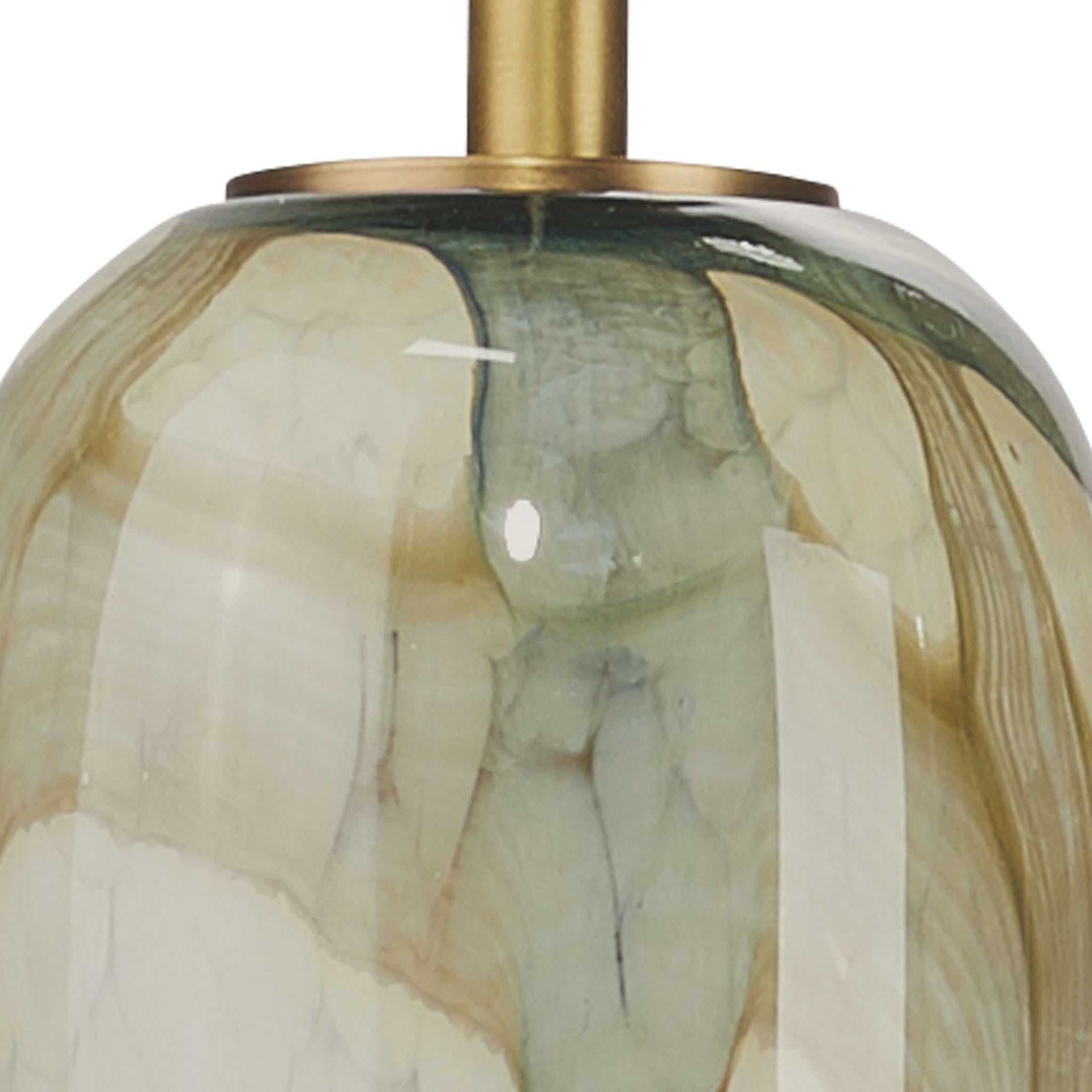 Georgia Pendant in Pale Blue Glass