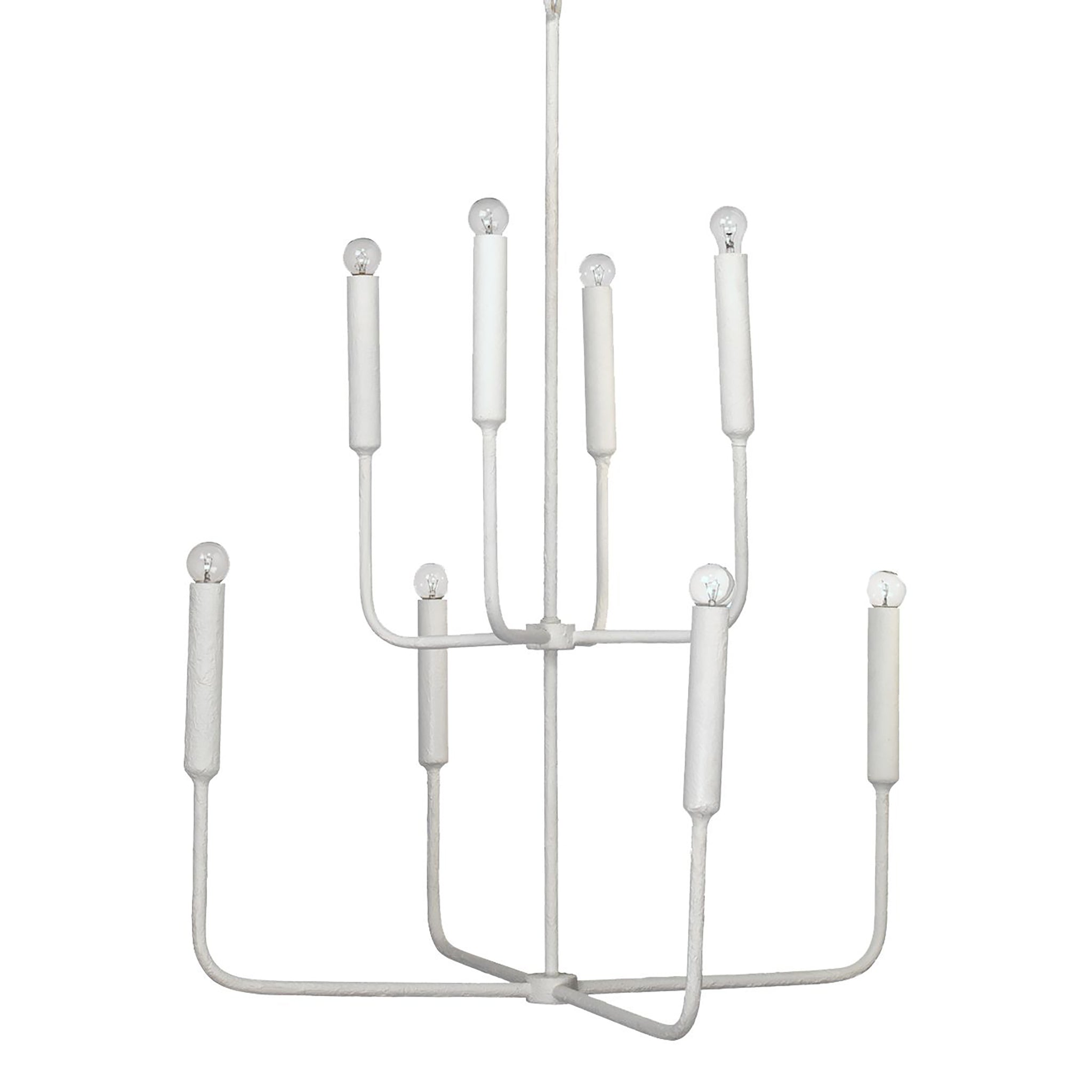 Steele Two-Tier Chandelier in White