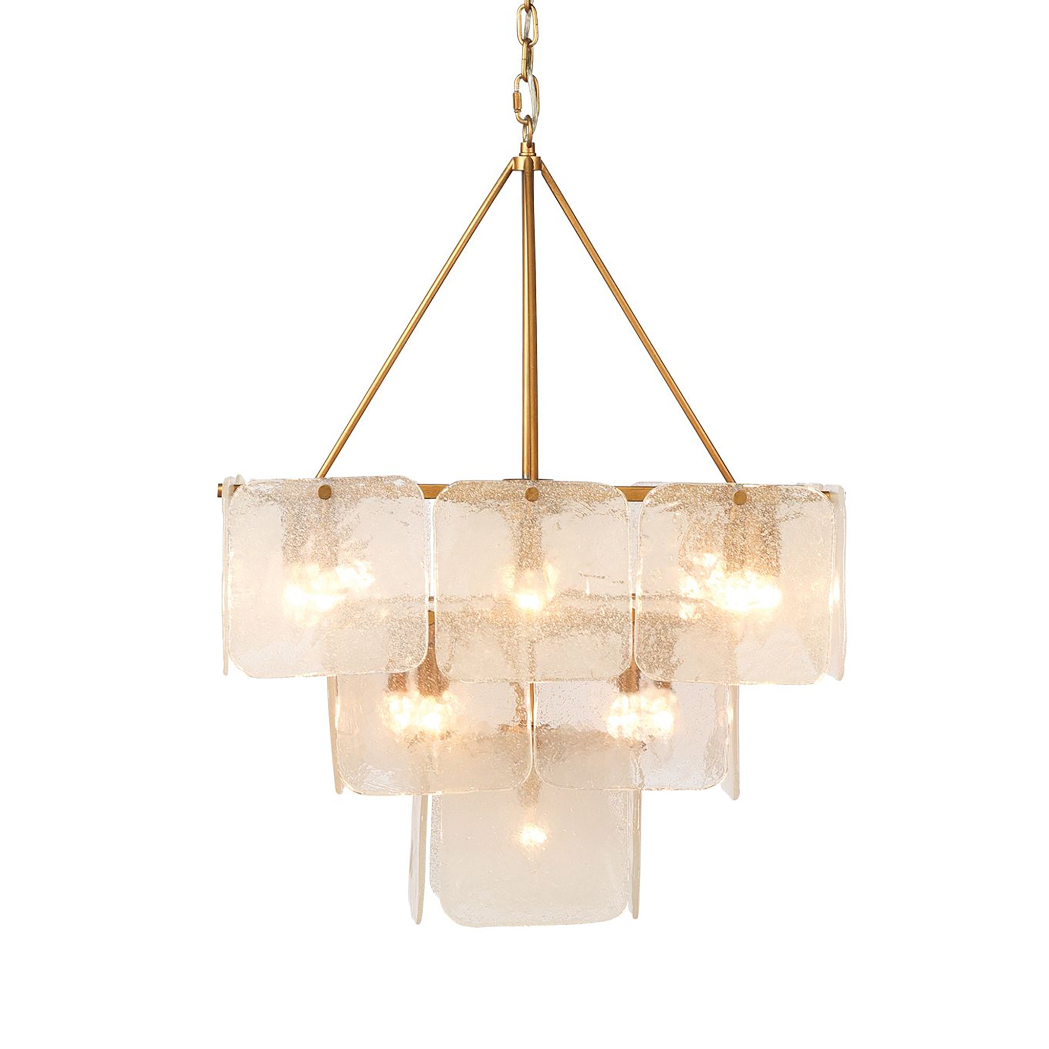 Champagne 3-Tier Chandelier