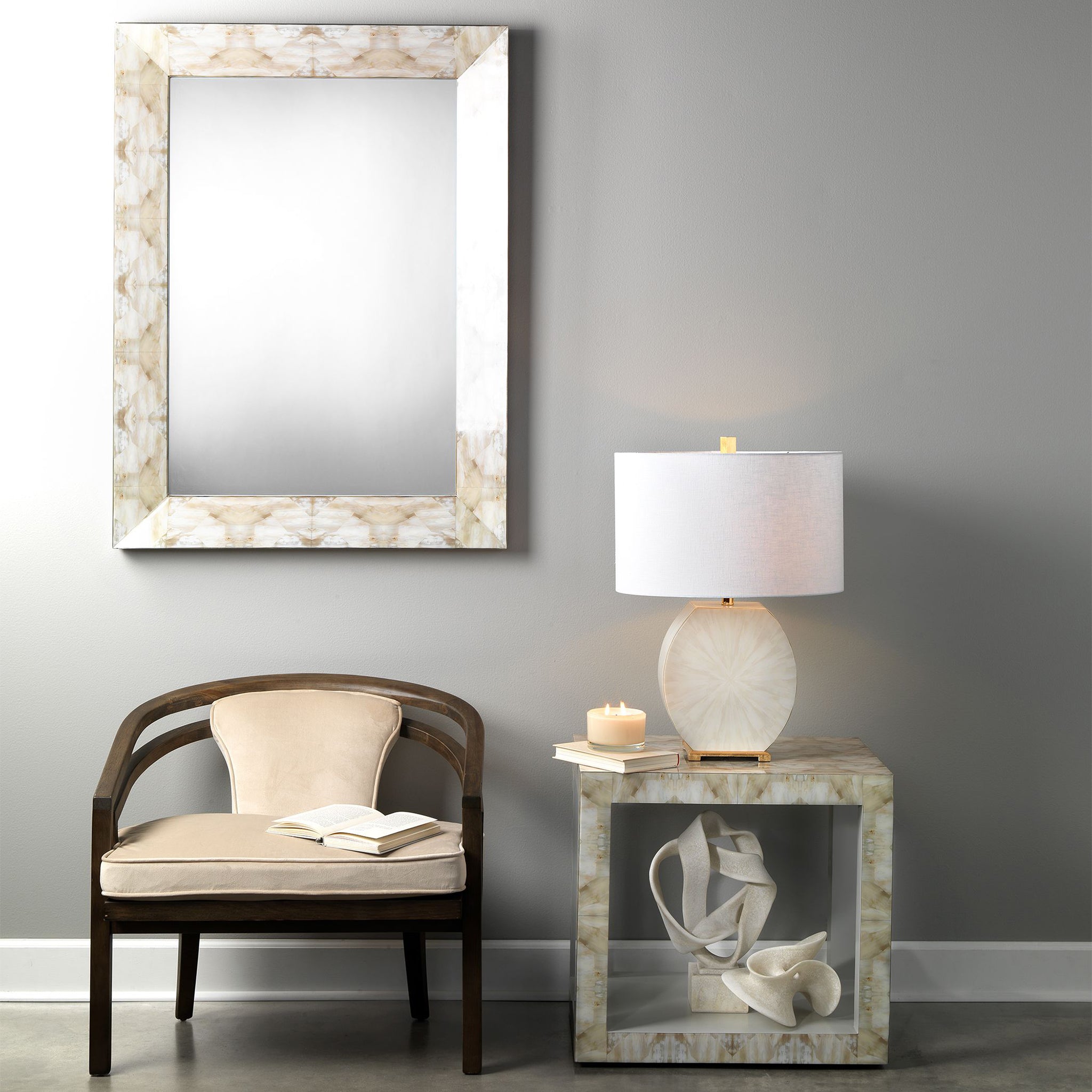 Clara Distressed Mirror