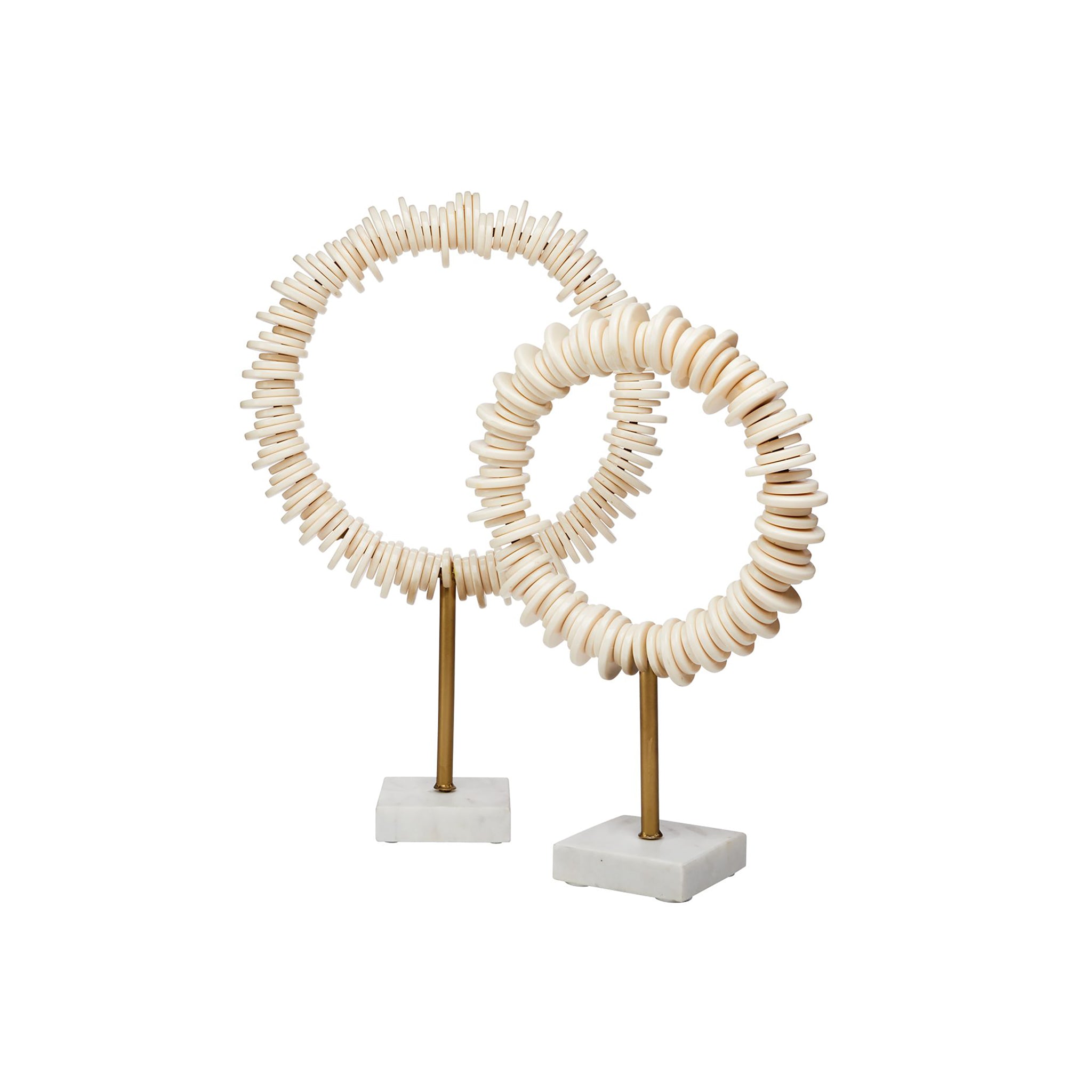 Disc Scupltures, Set of 2