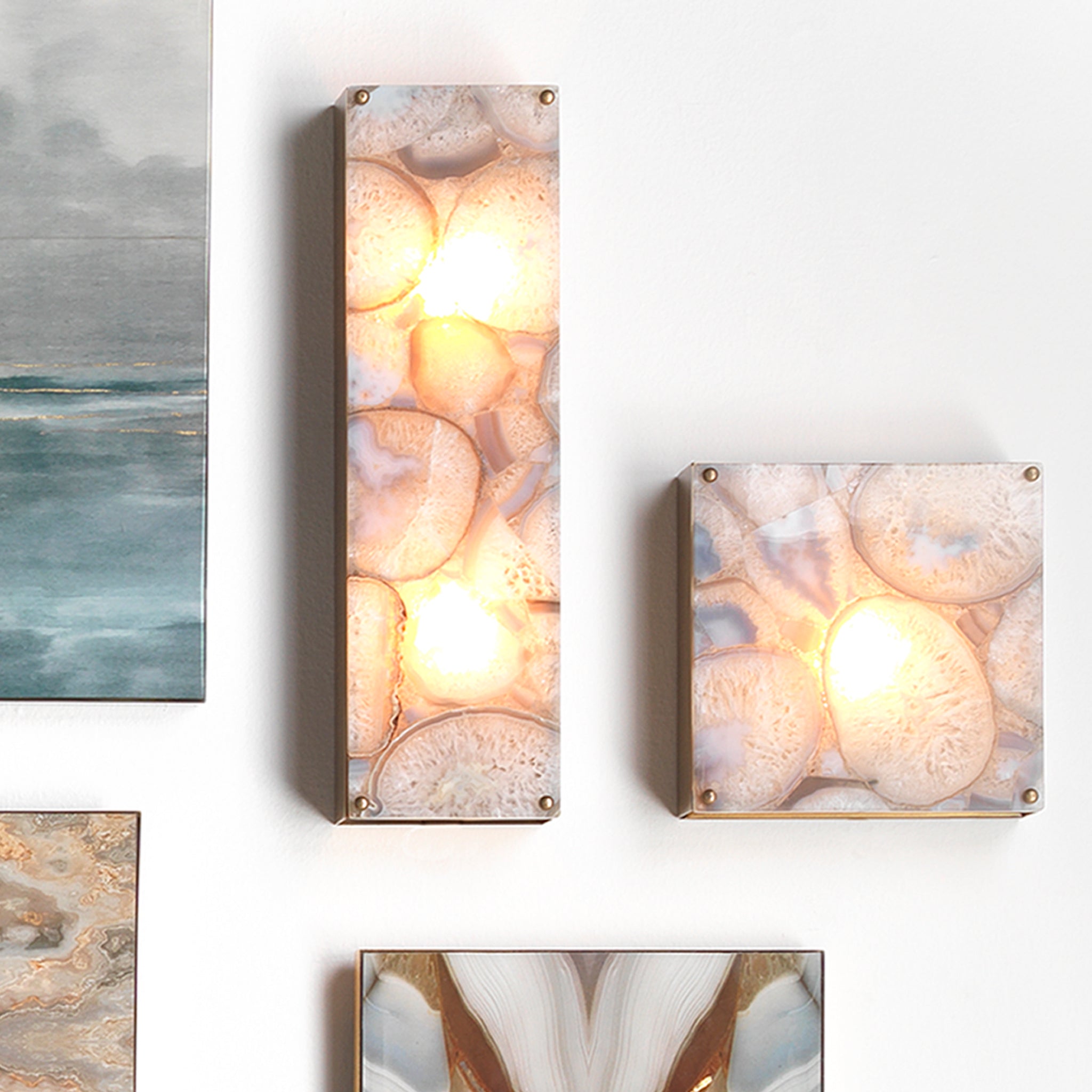 Skipping Stones Wall Sconce