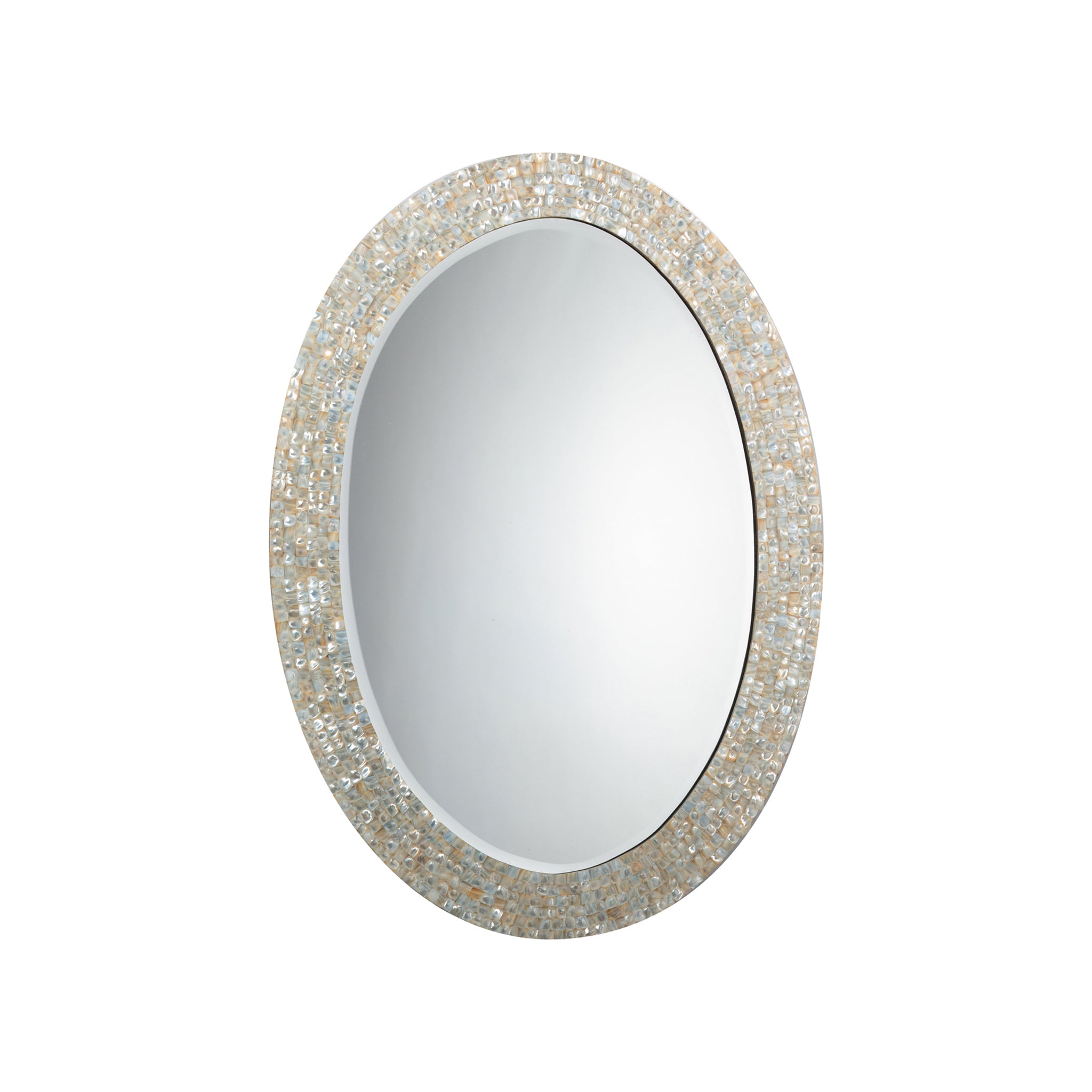 Iridescent Oval Mirror