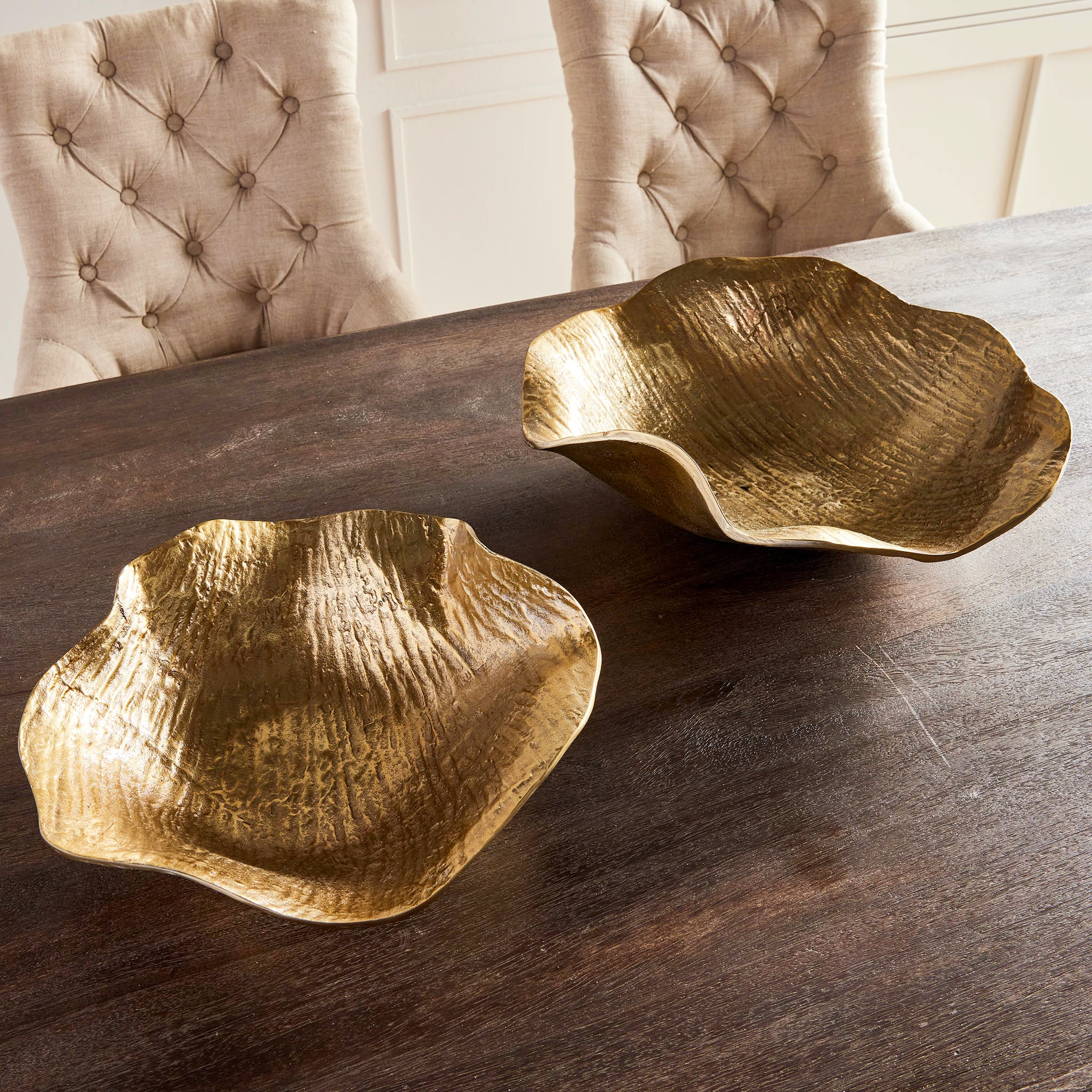 Gilded Leaf Decorative Bowl