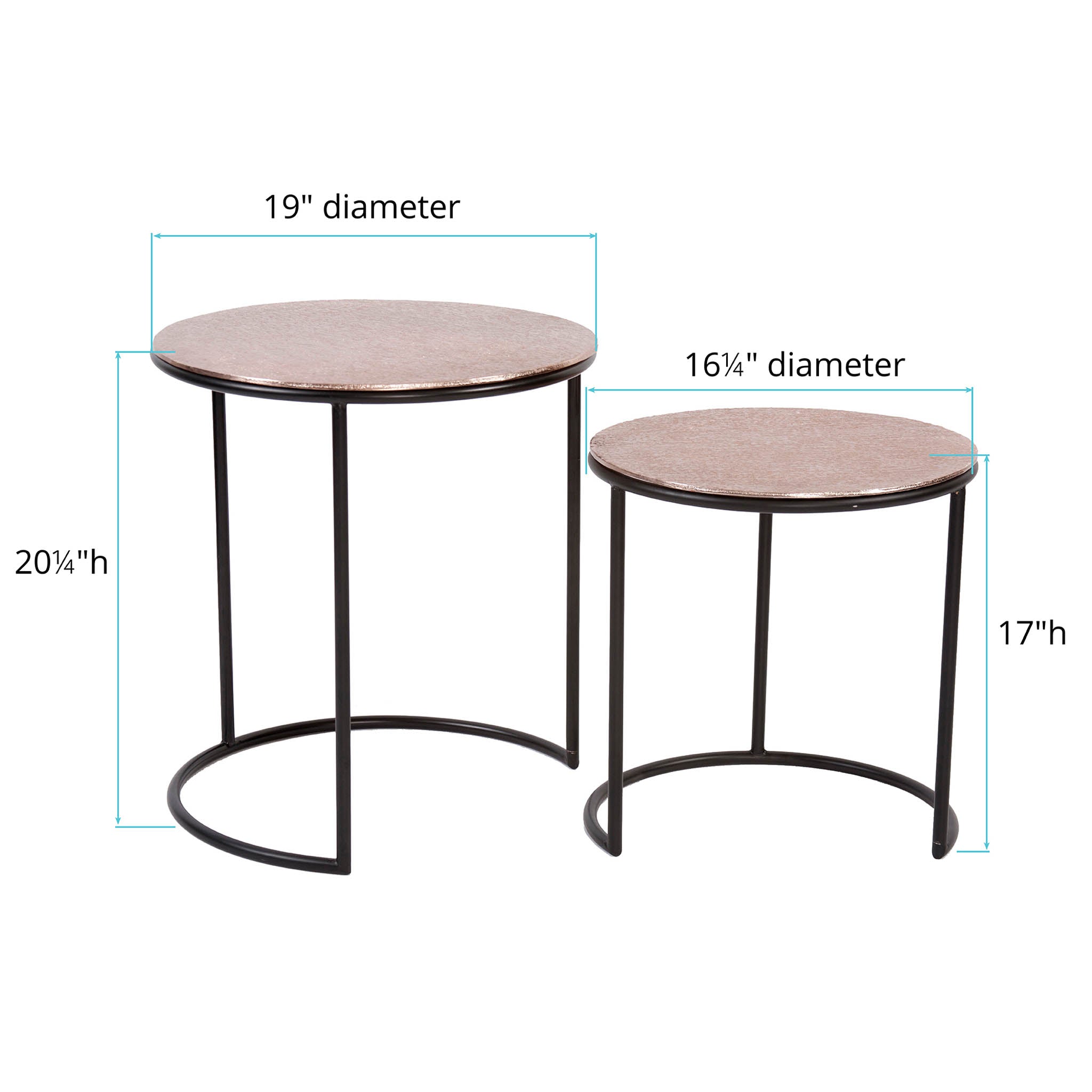 Jacinto Nesting Tables, set of two