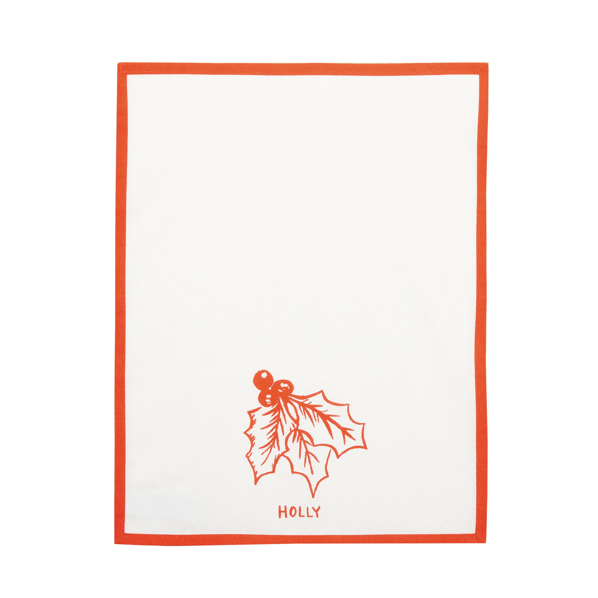 Red Holly Tea Towels - Set of 2