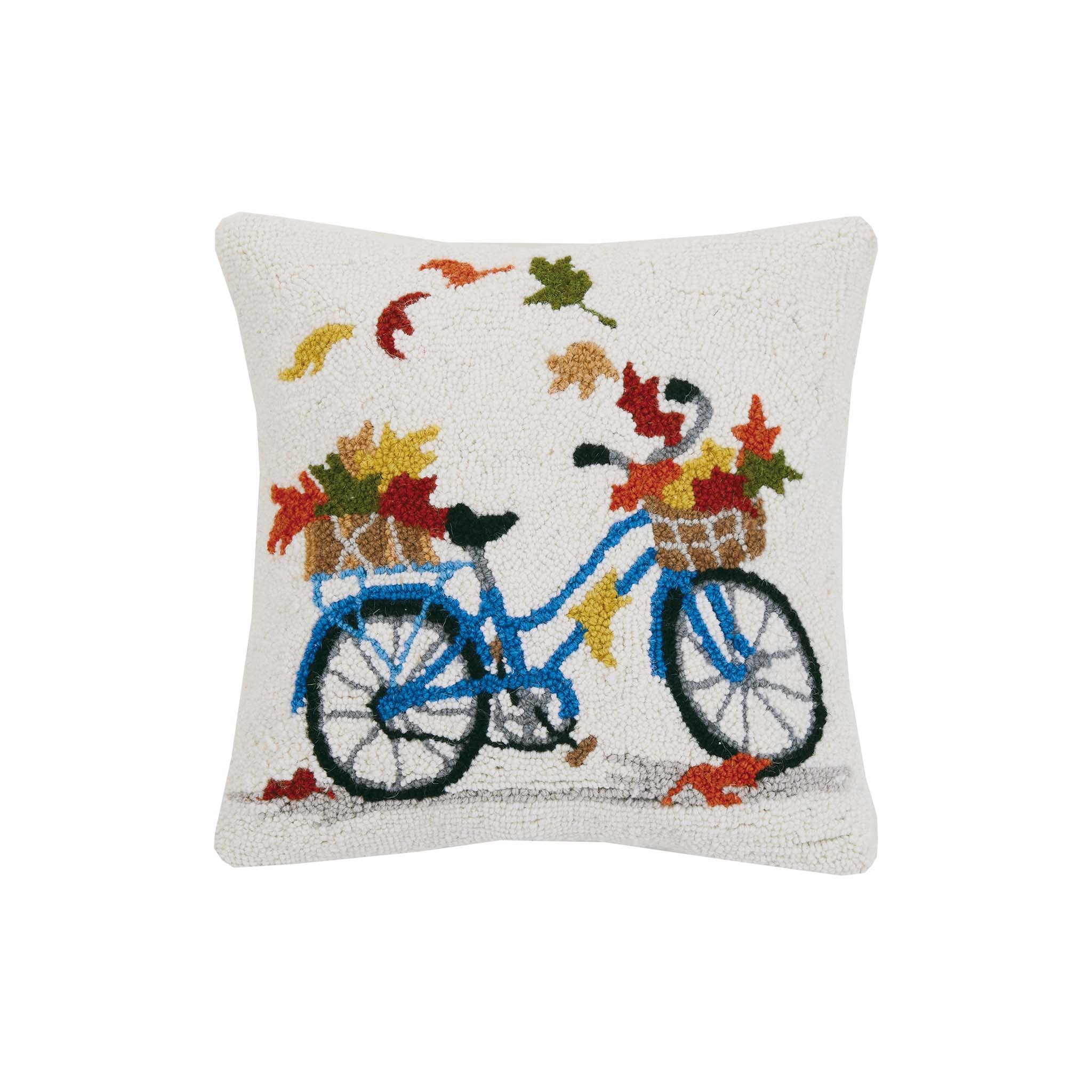 First Ride of Fall Hooked Pillow