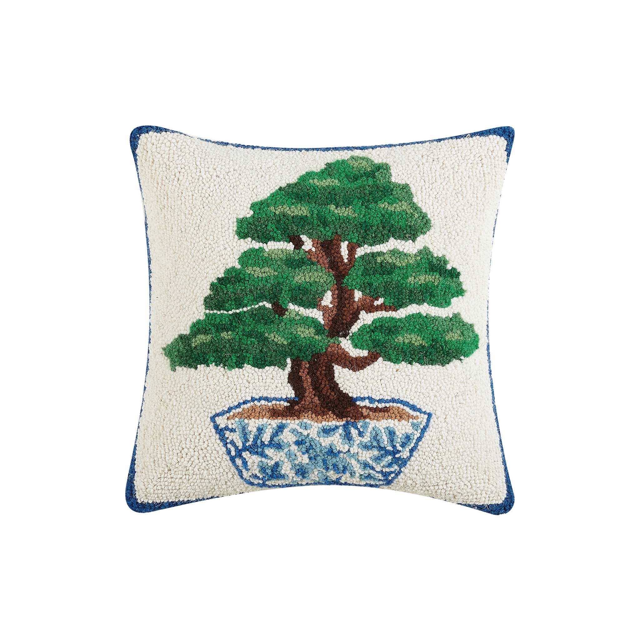 Bonsai and Chinoiserie Pot Hooked Pillow