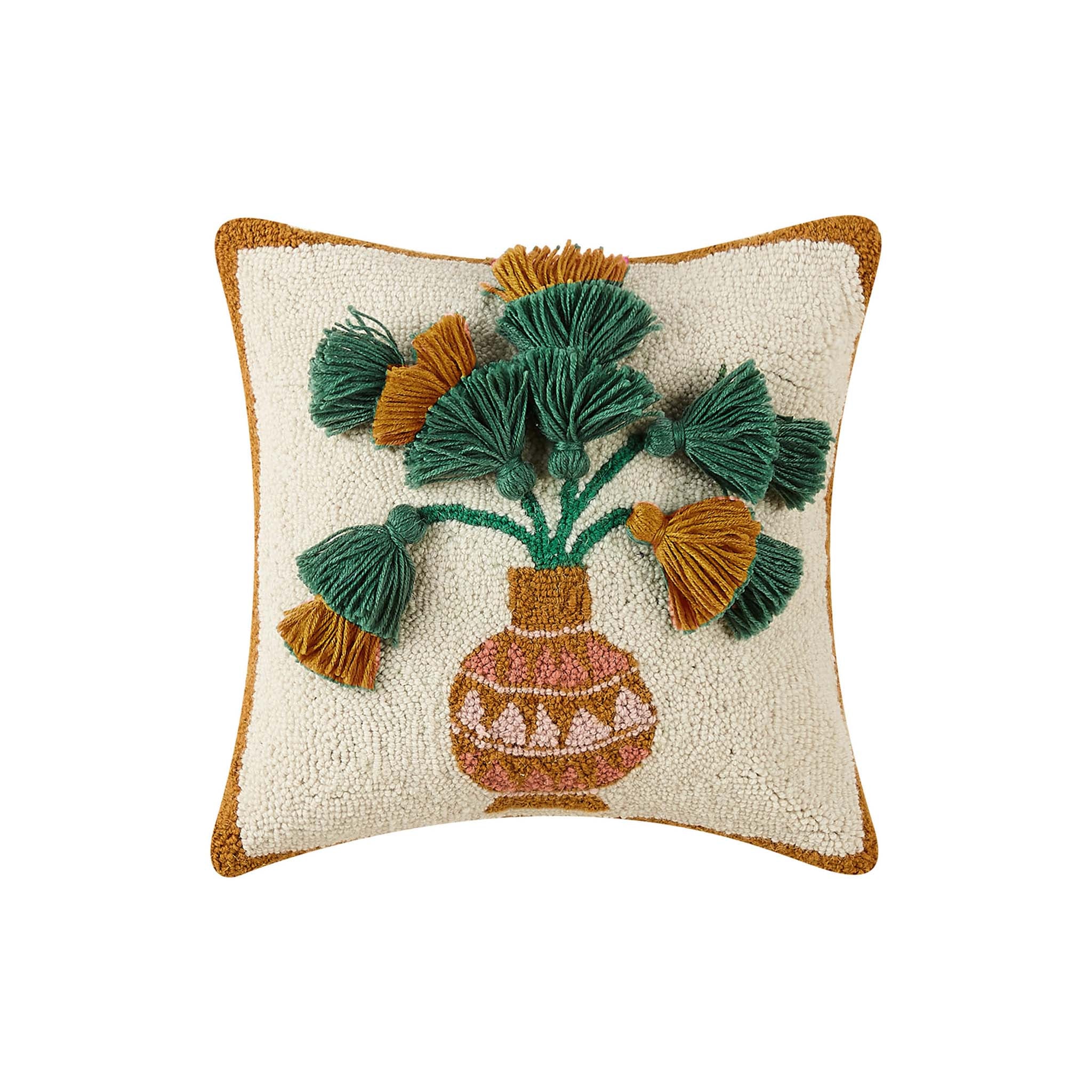 Blooming Hooked Pillow