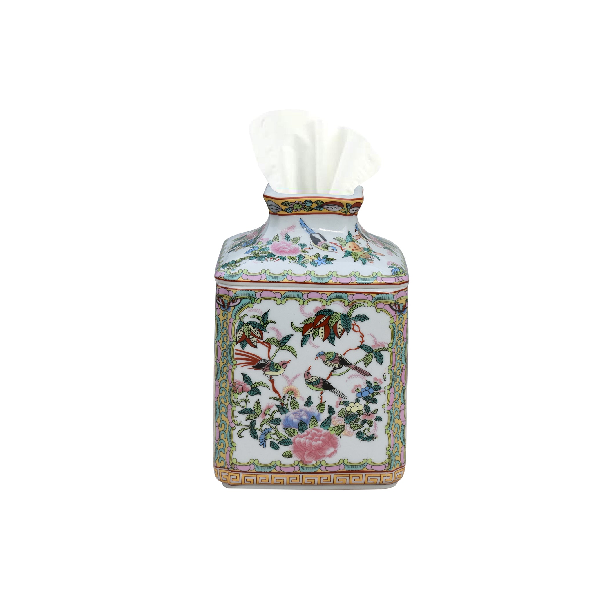 Rose Canton Tissue Box