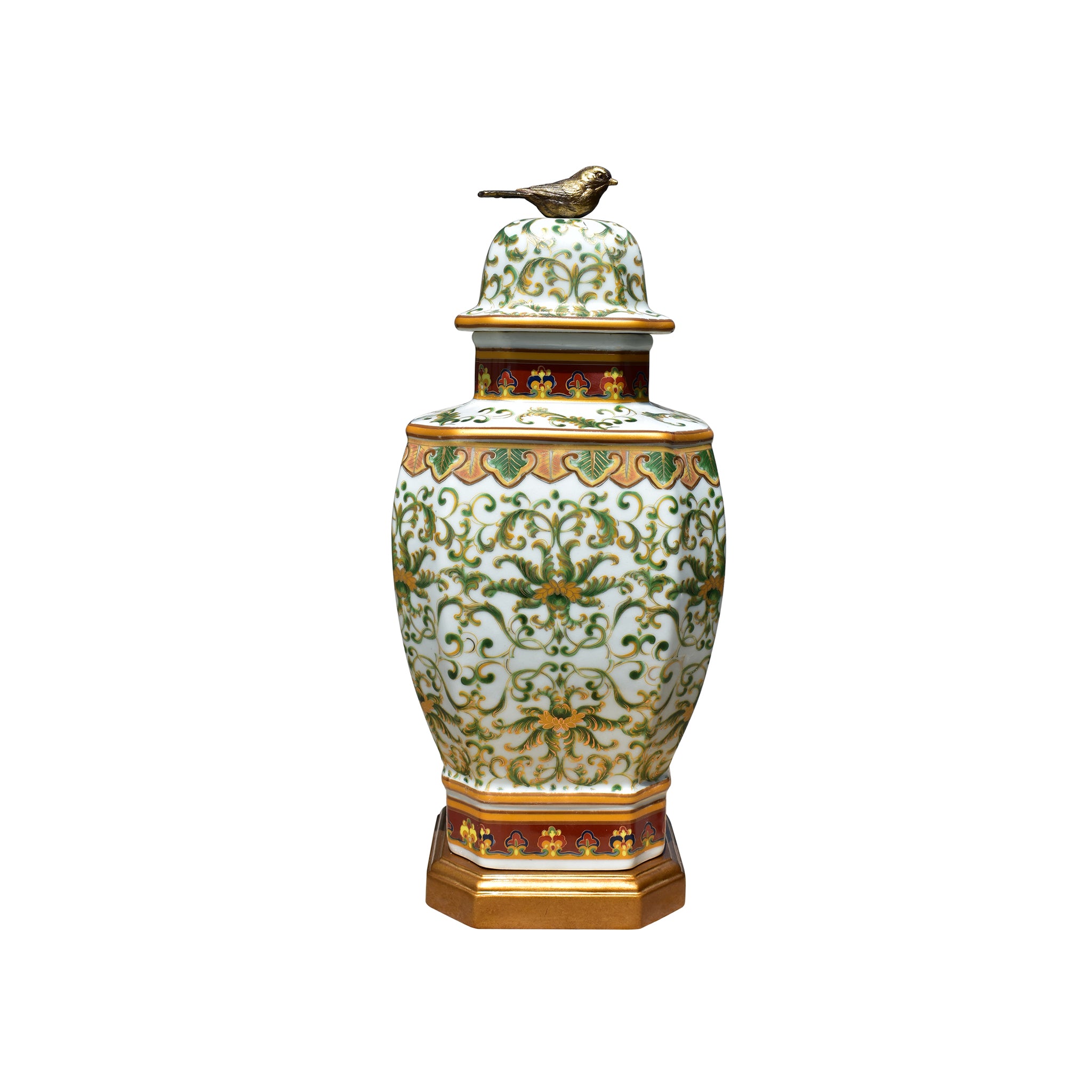 Gold Leaf Temple Jar