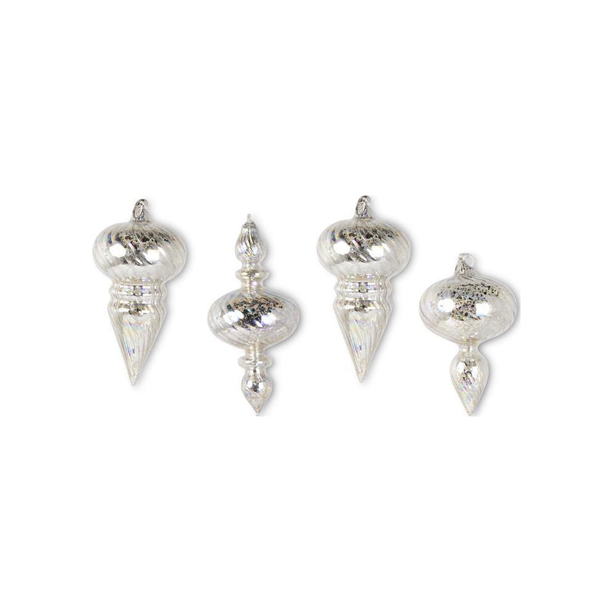 Phoebe Finial Ornaments, set of 4