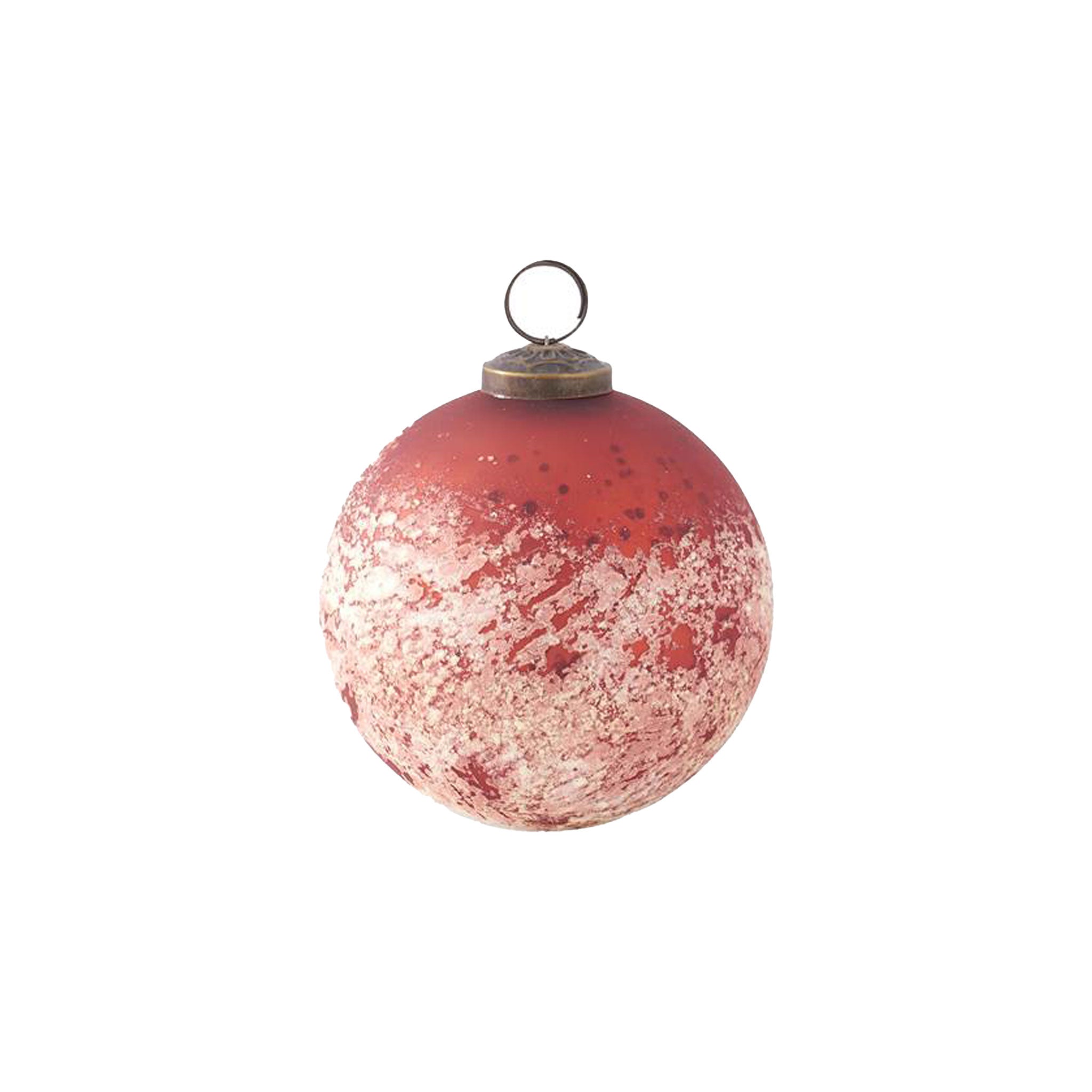 Crispin Speckle Ornament in Red