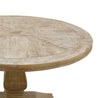 Closeup View of the Carrigan Round Dining Table Top Surface on a White Background