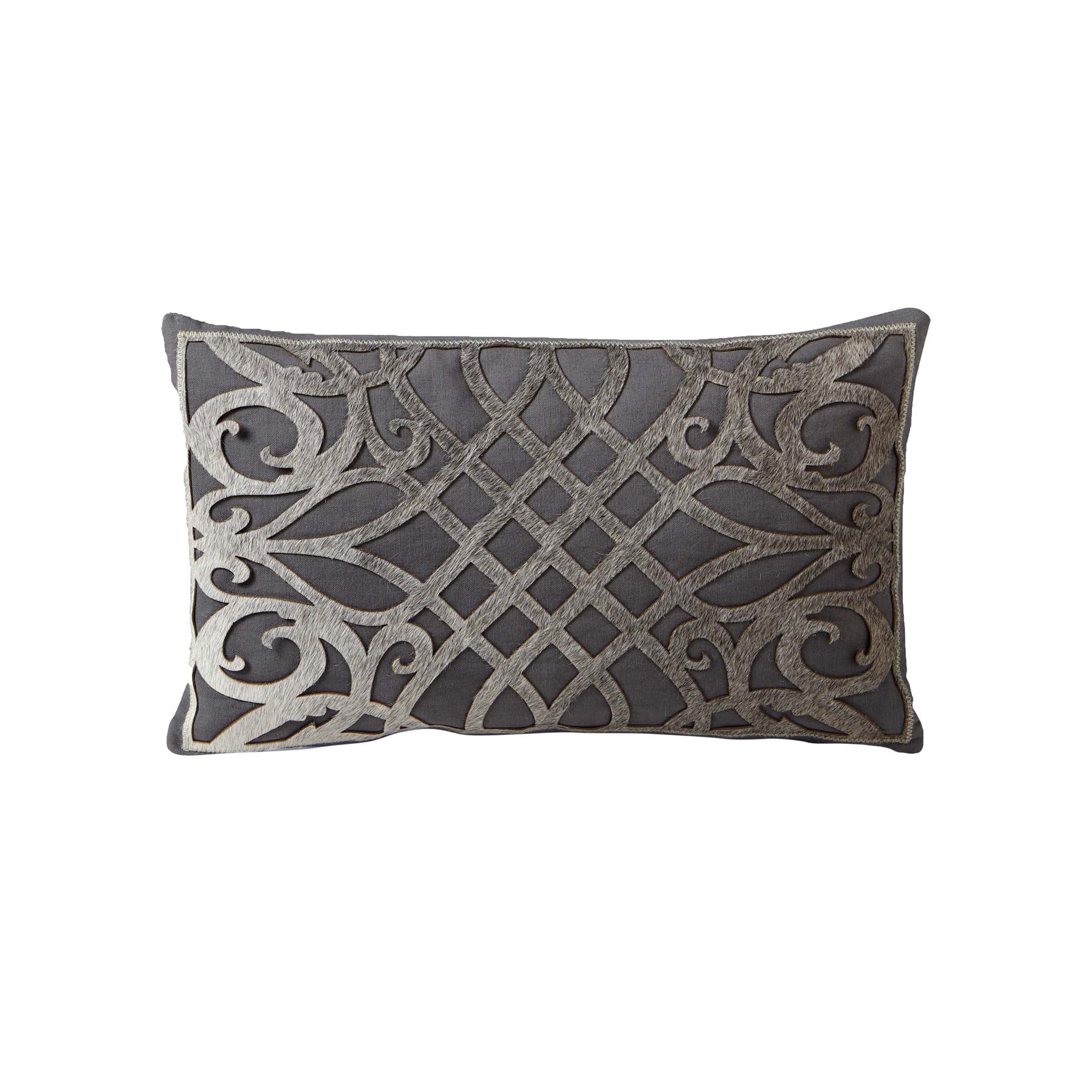 Bodie Cowhide Pillow - Wisteria