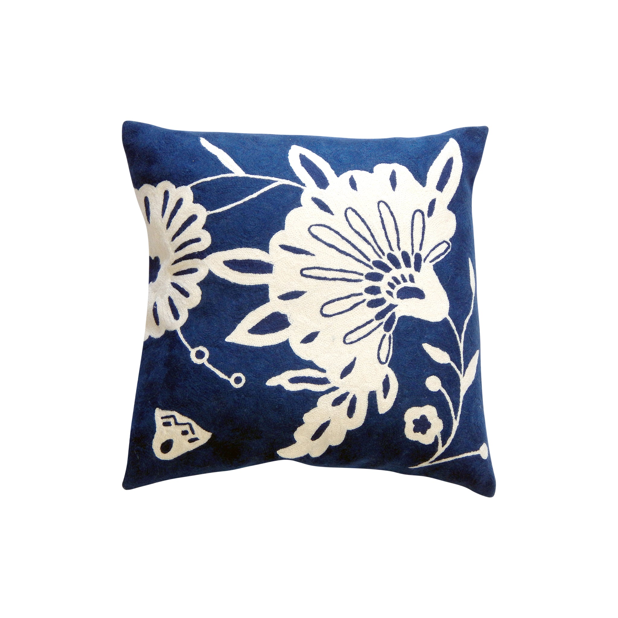 Chatton Square Floral Pillow - Wisteria
