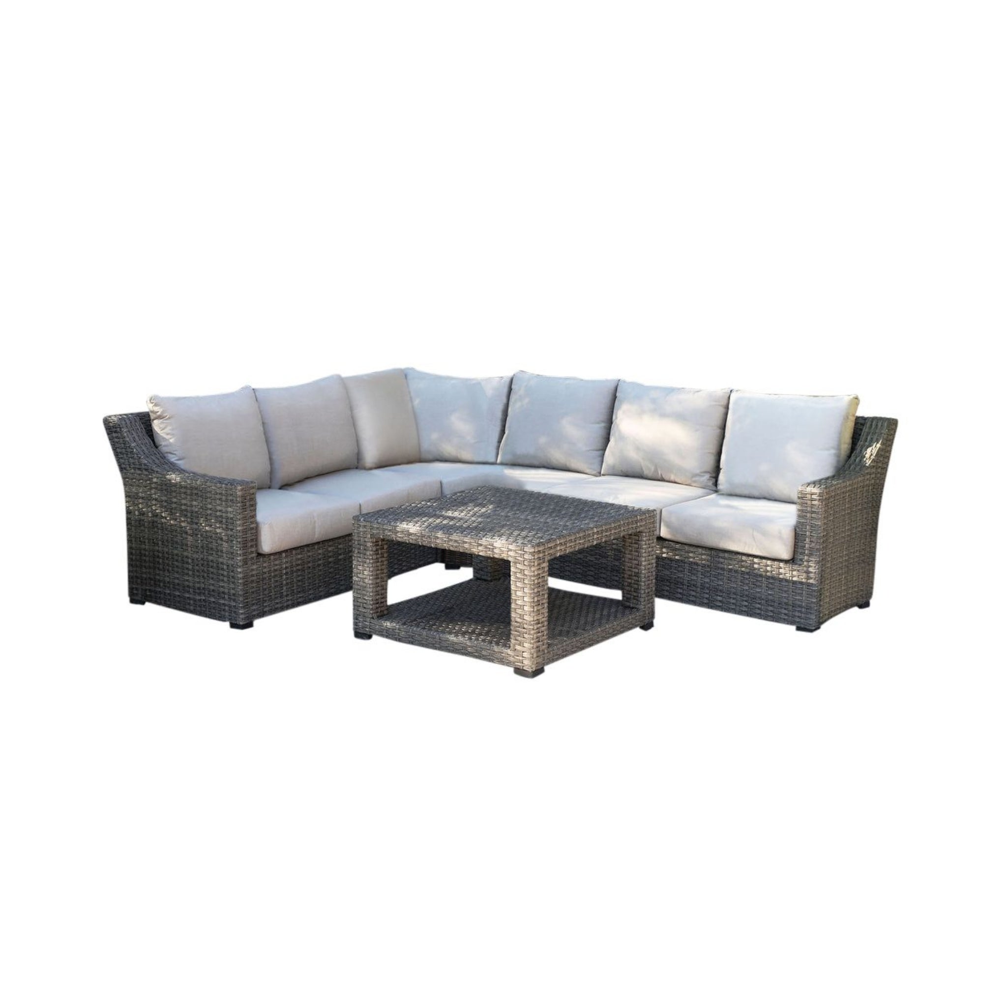 Campden Grey 5pc Outdoor Seating Sectional