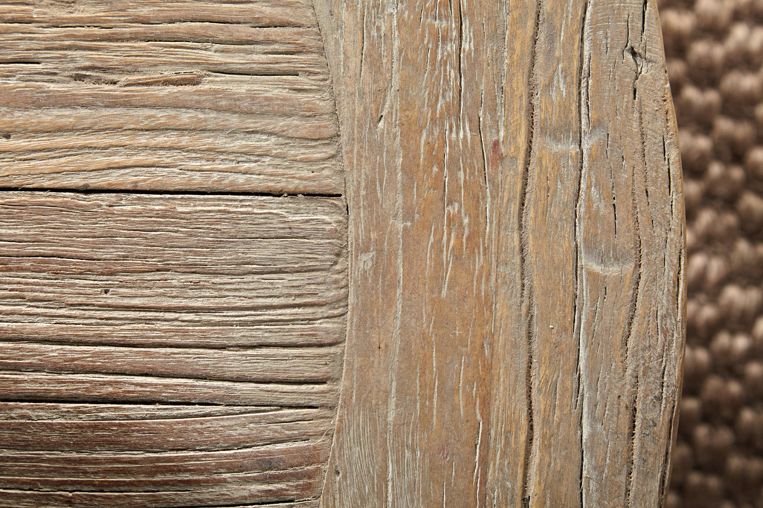 Carved Clover End Table