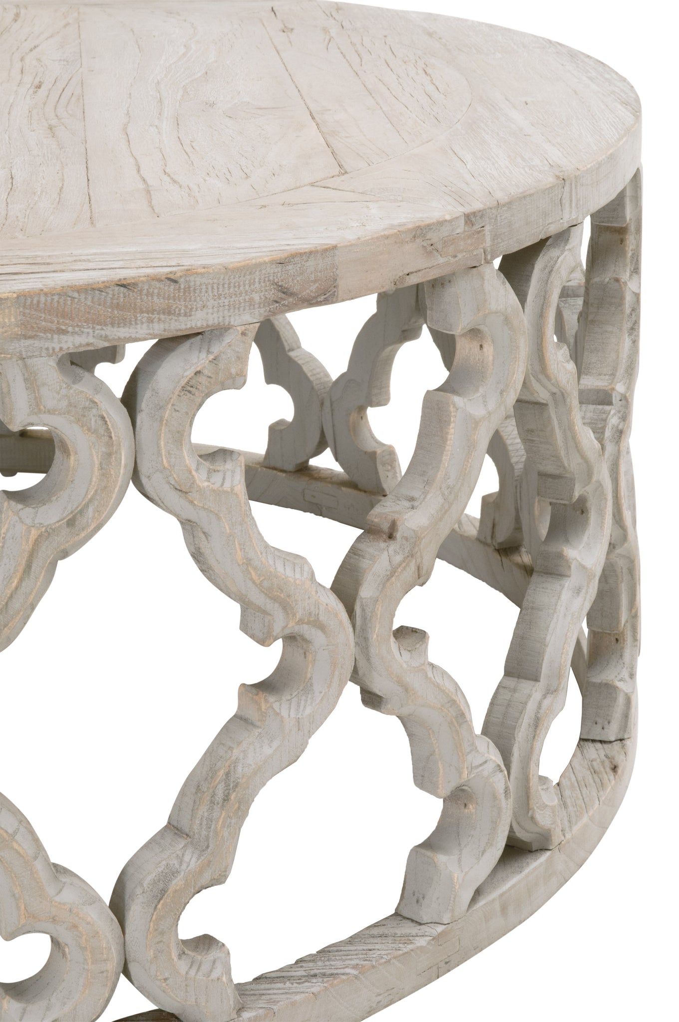 Carved Clover Large Coffee Table