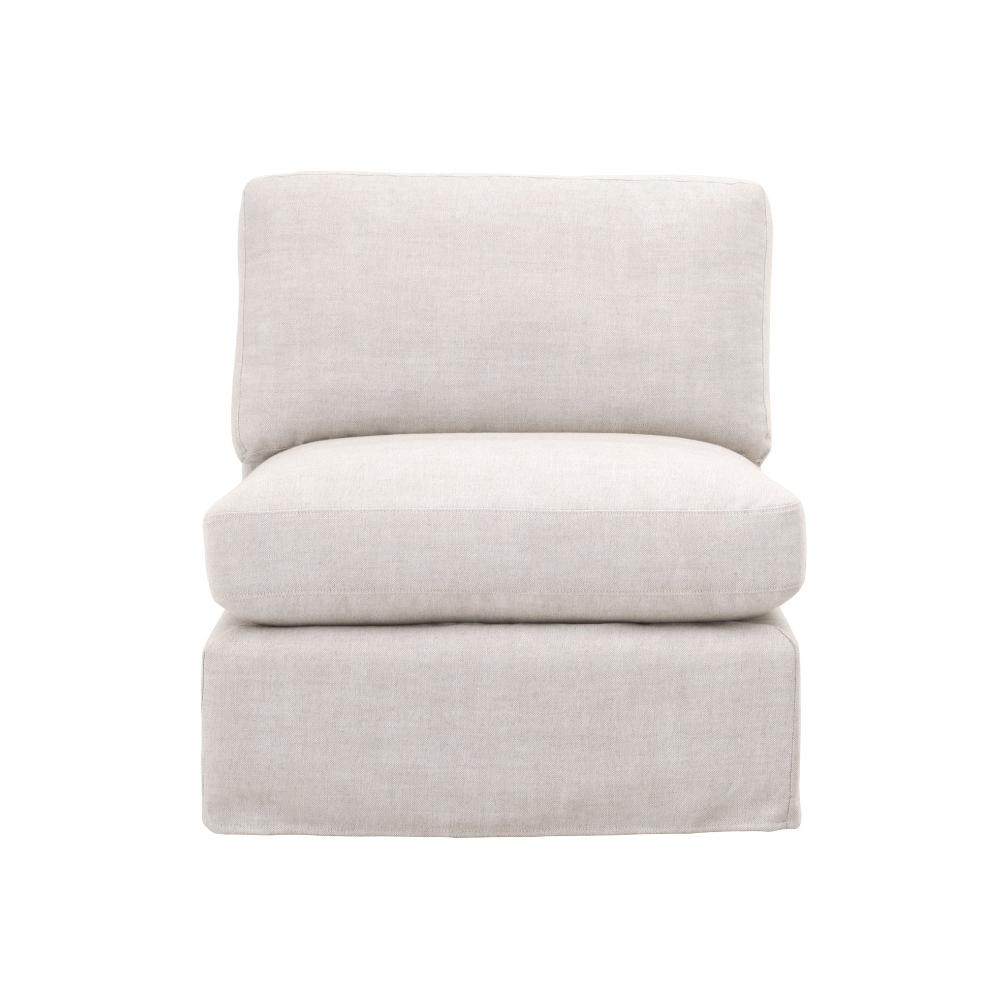 Maud Modular Slope Arm Slipcover 1-Seat Armless Chair