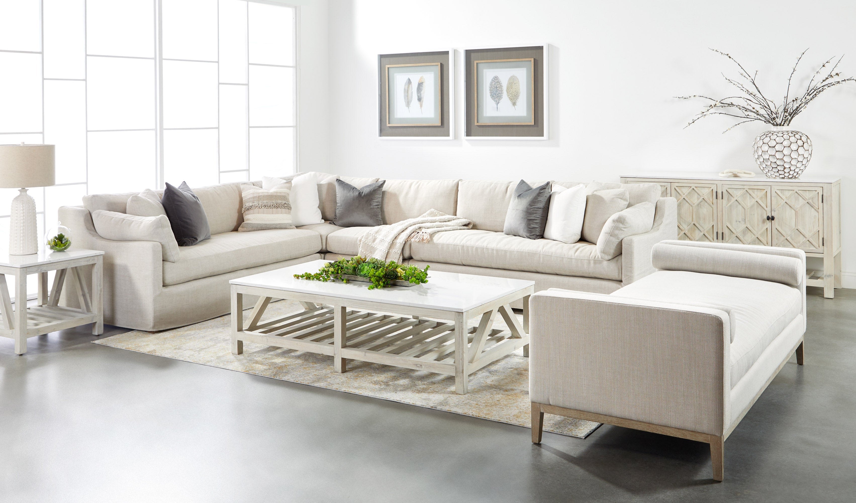 Maud Modular Slope Arm Slipcover 1-Seat Armless Chair