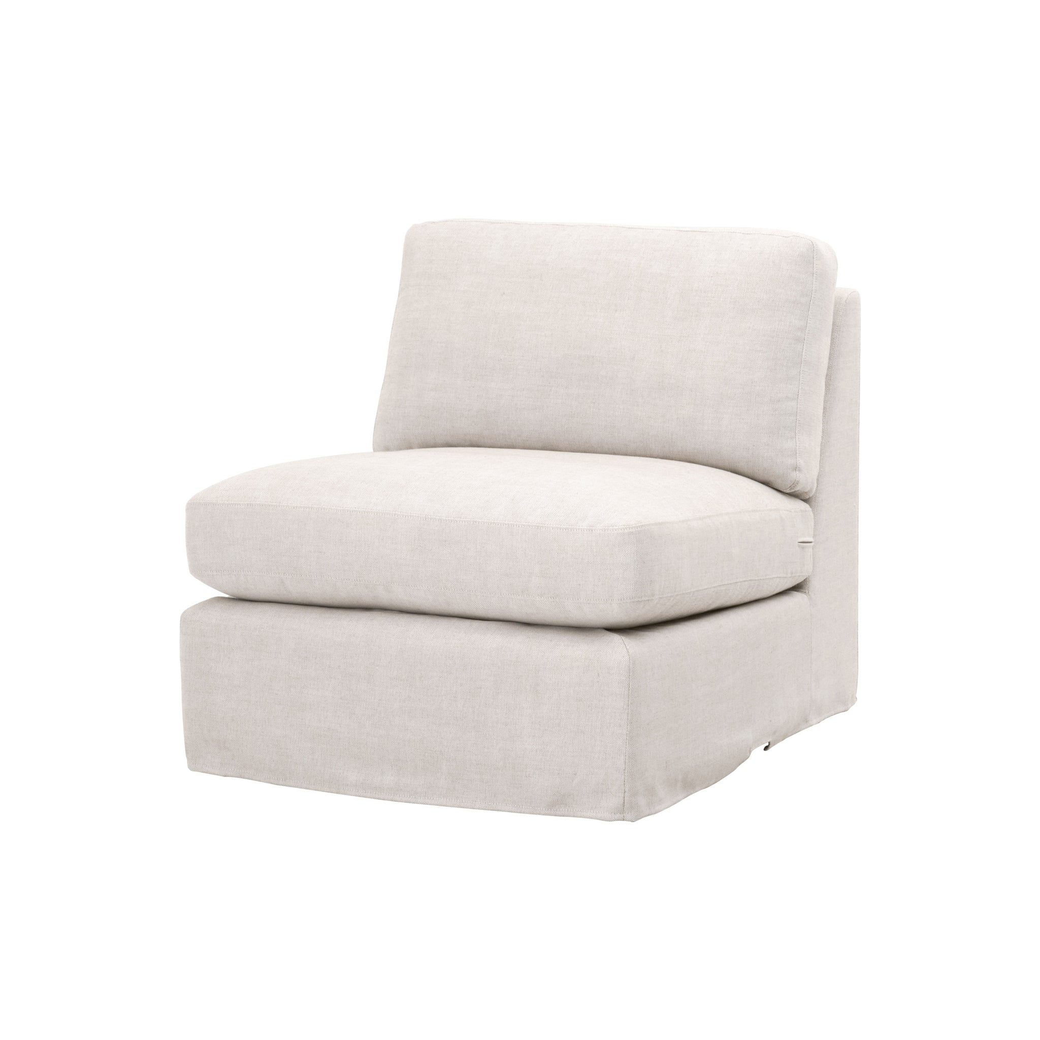 Maud Modular Slope Arm Slipcover 1-Seat Armless Chair