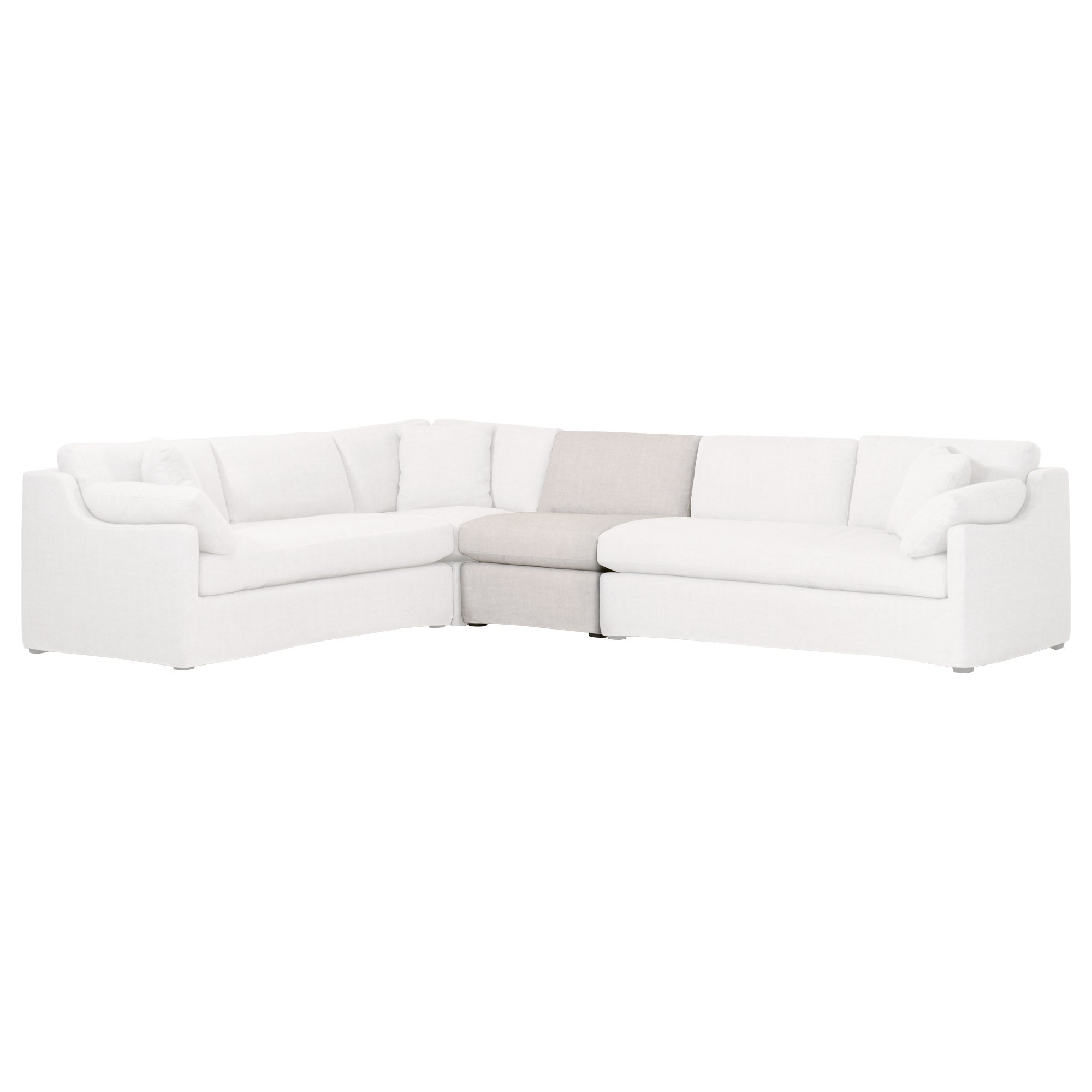 Maud Modular Slope Arm Slipcover 1-Seat Armless Chair