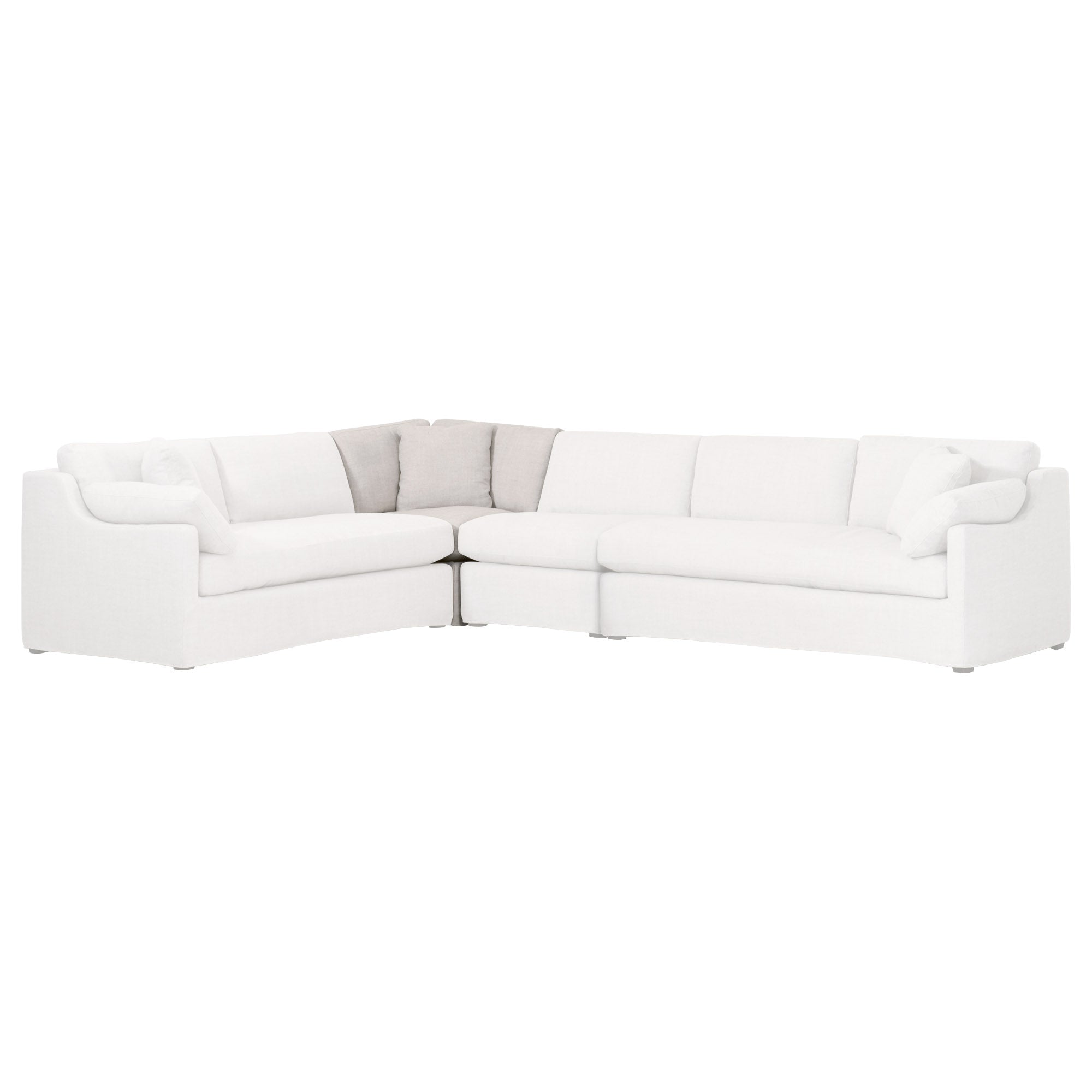 Maud Modular Slope Arm Slipcover Corner Chair