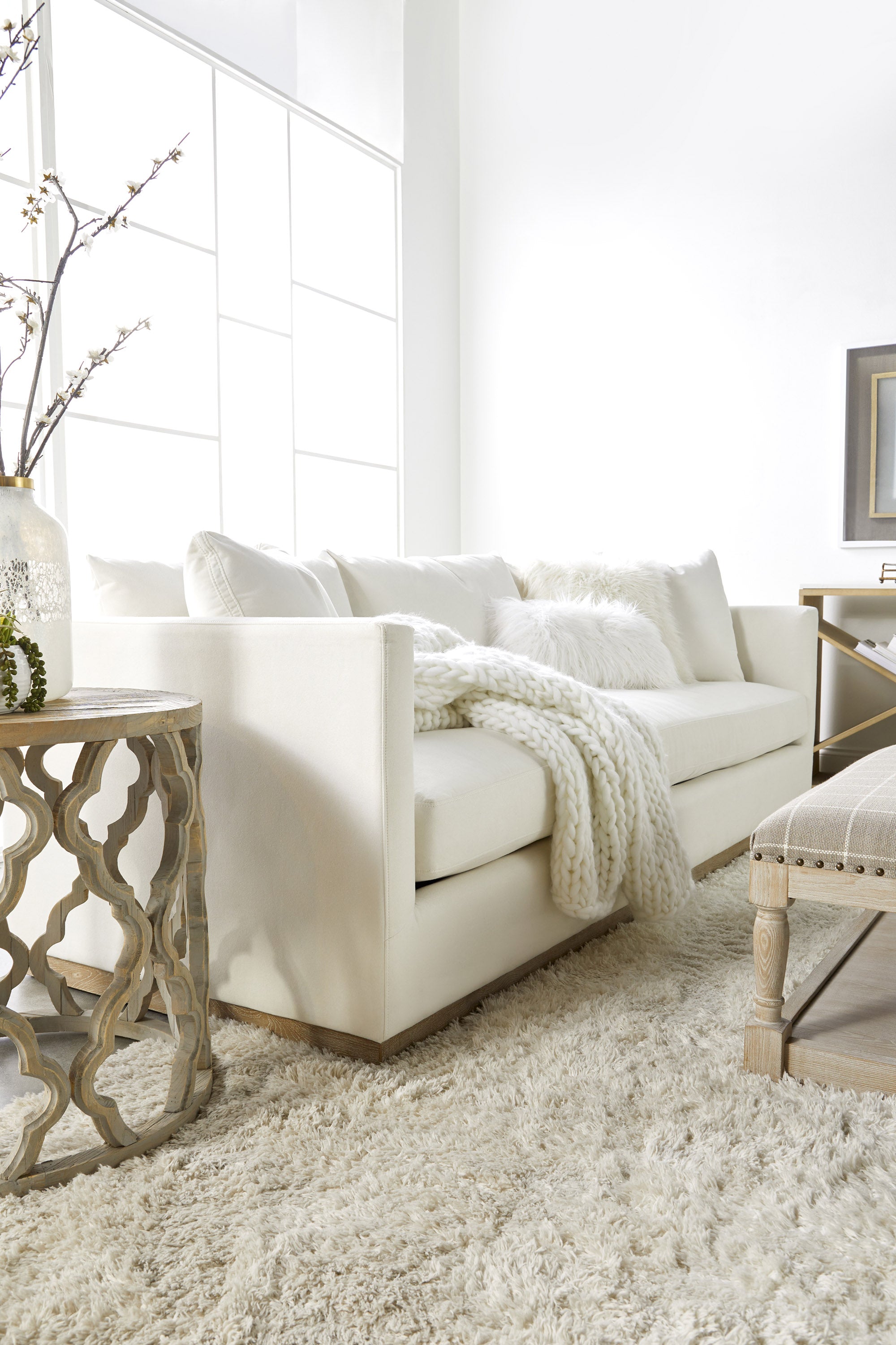 Nelson 96" Plinth Base Sofa