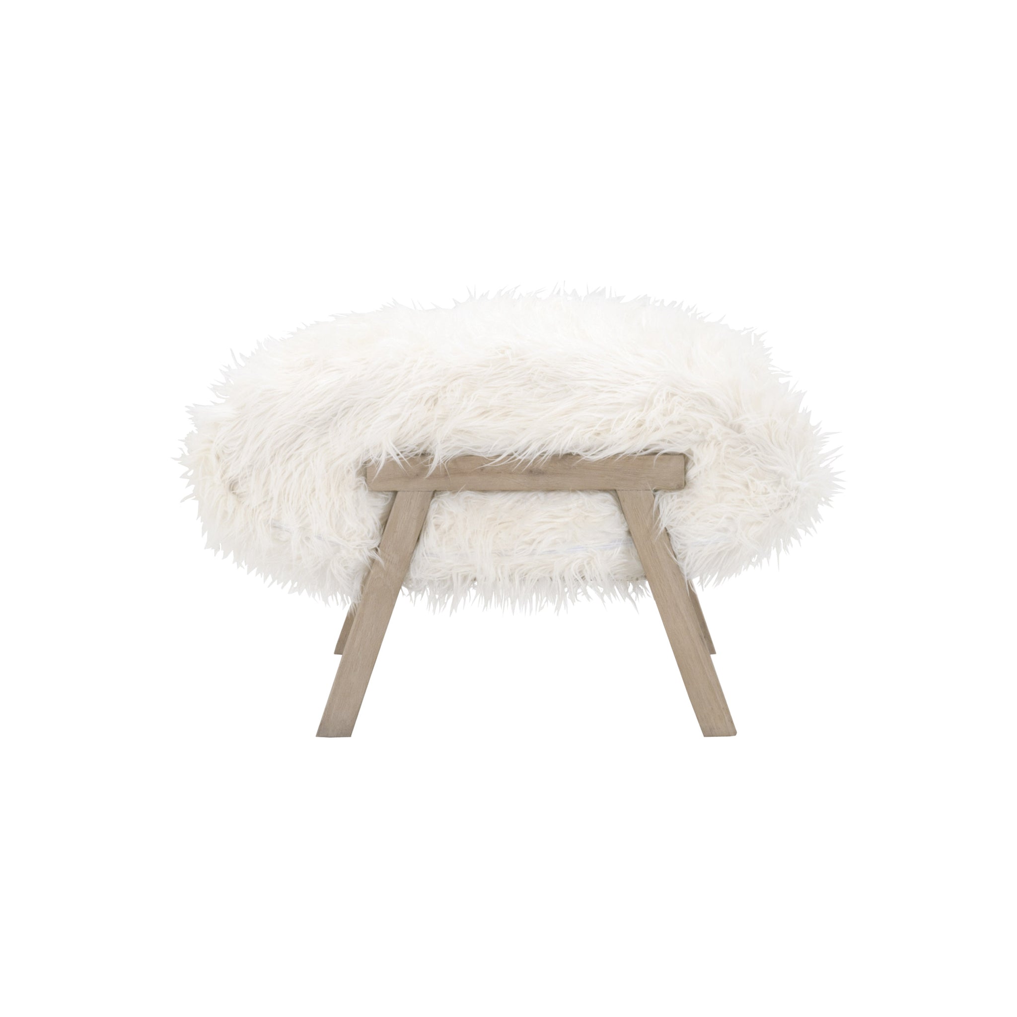 Baxter Faux Wool Ottoman
