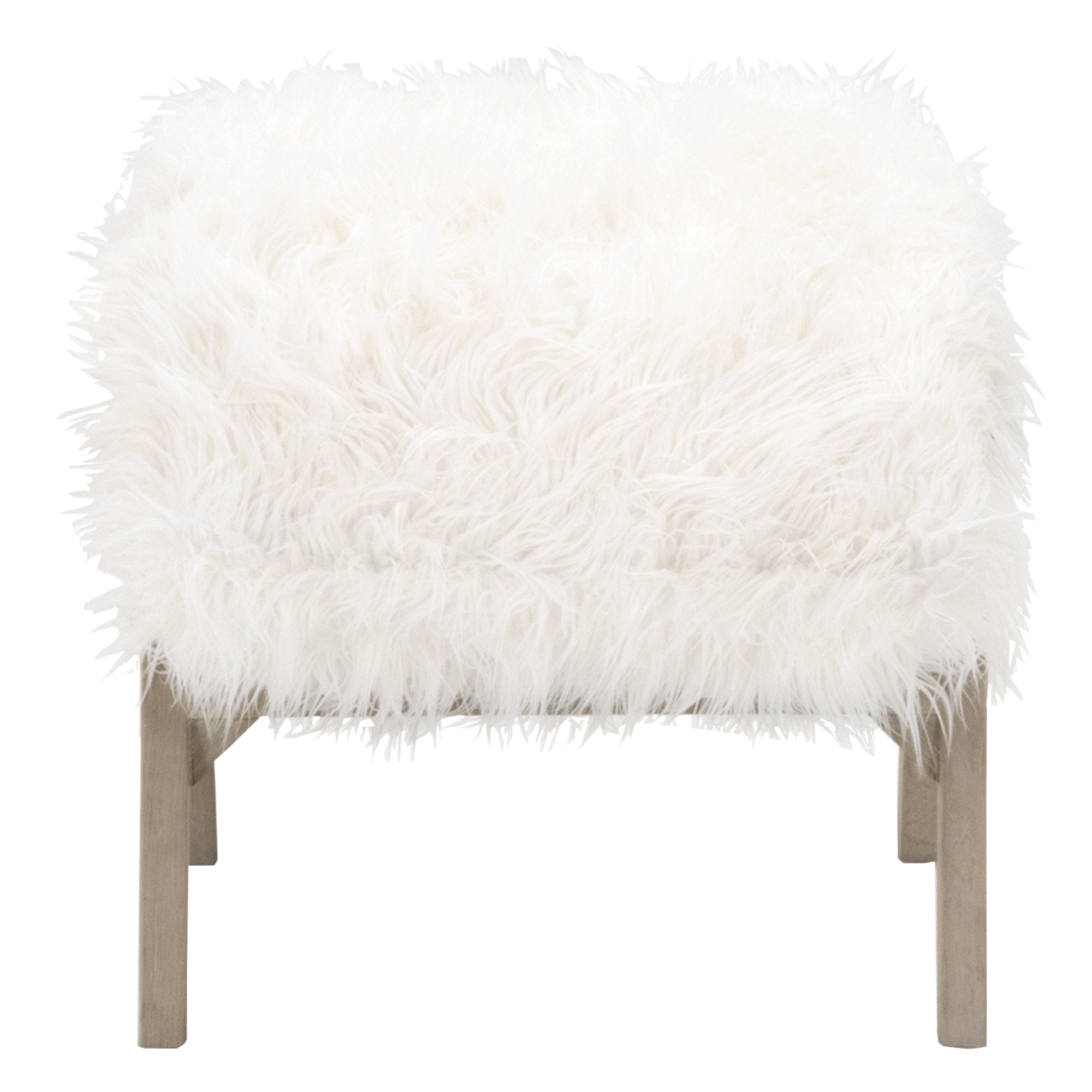 Baxter Faux Wool Ottoman
