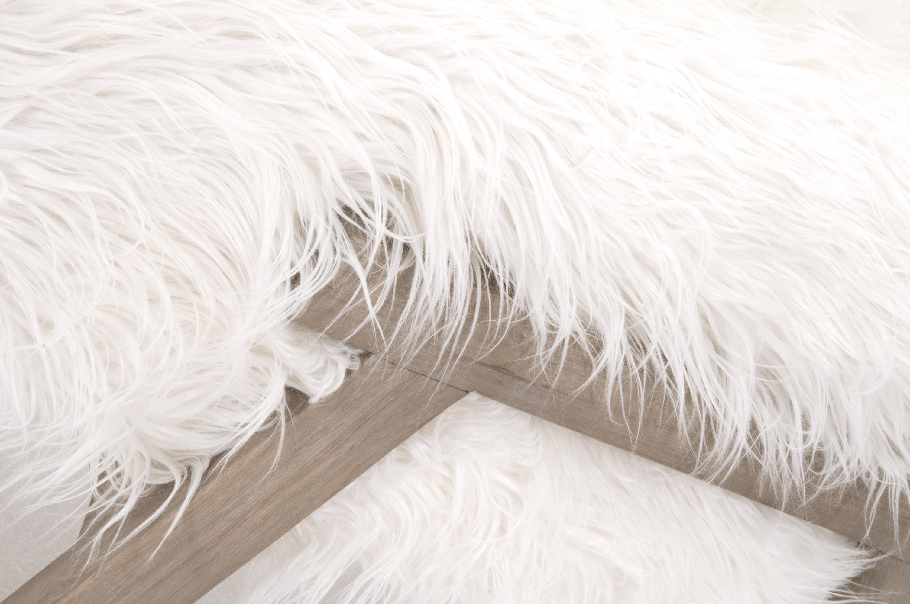Baxter Faux Wool Ottoman