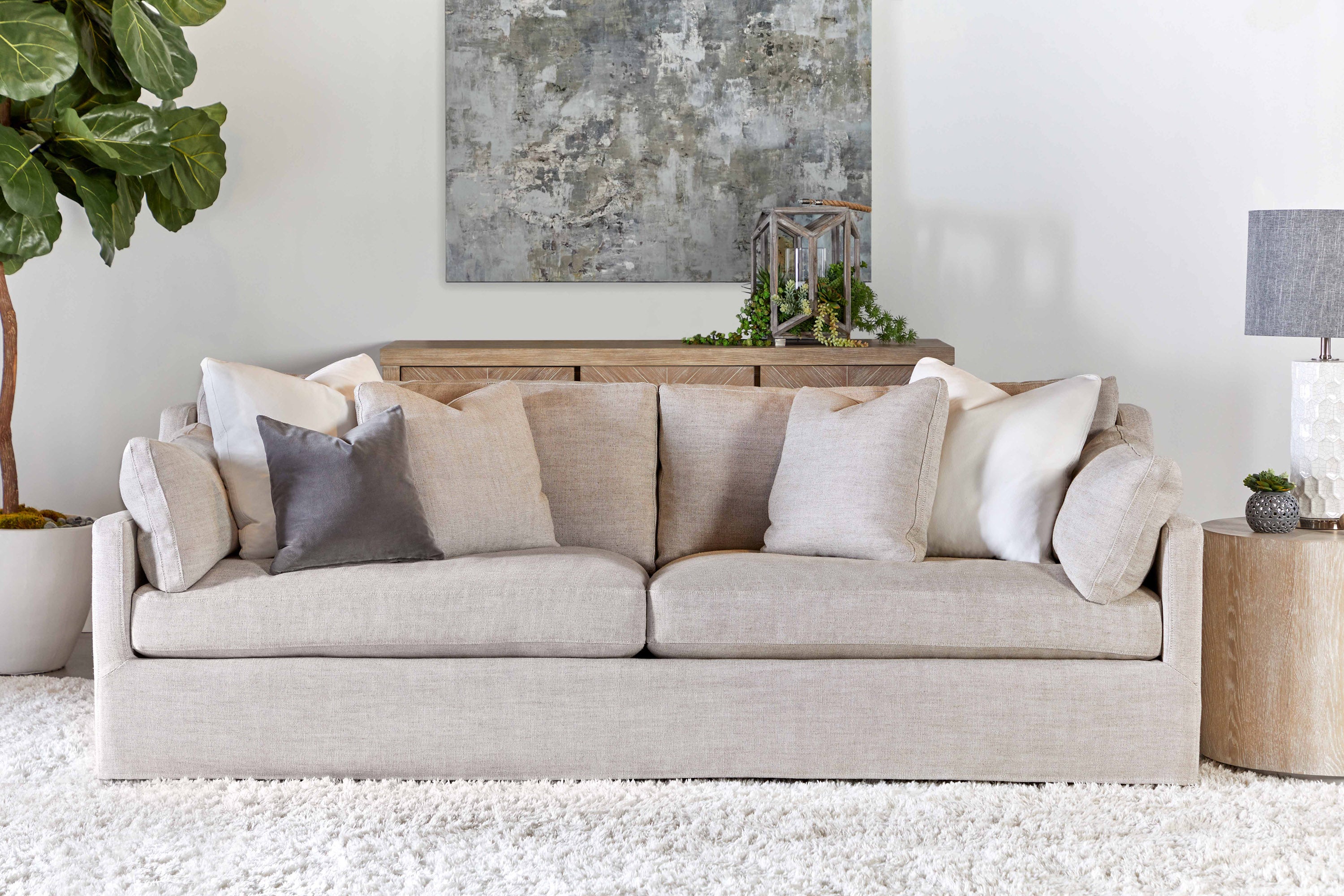 Dorset 95" Slope Arm Slipcover Sofa