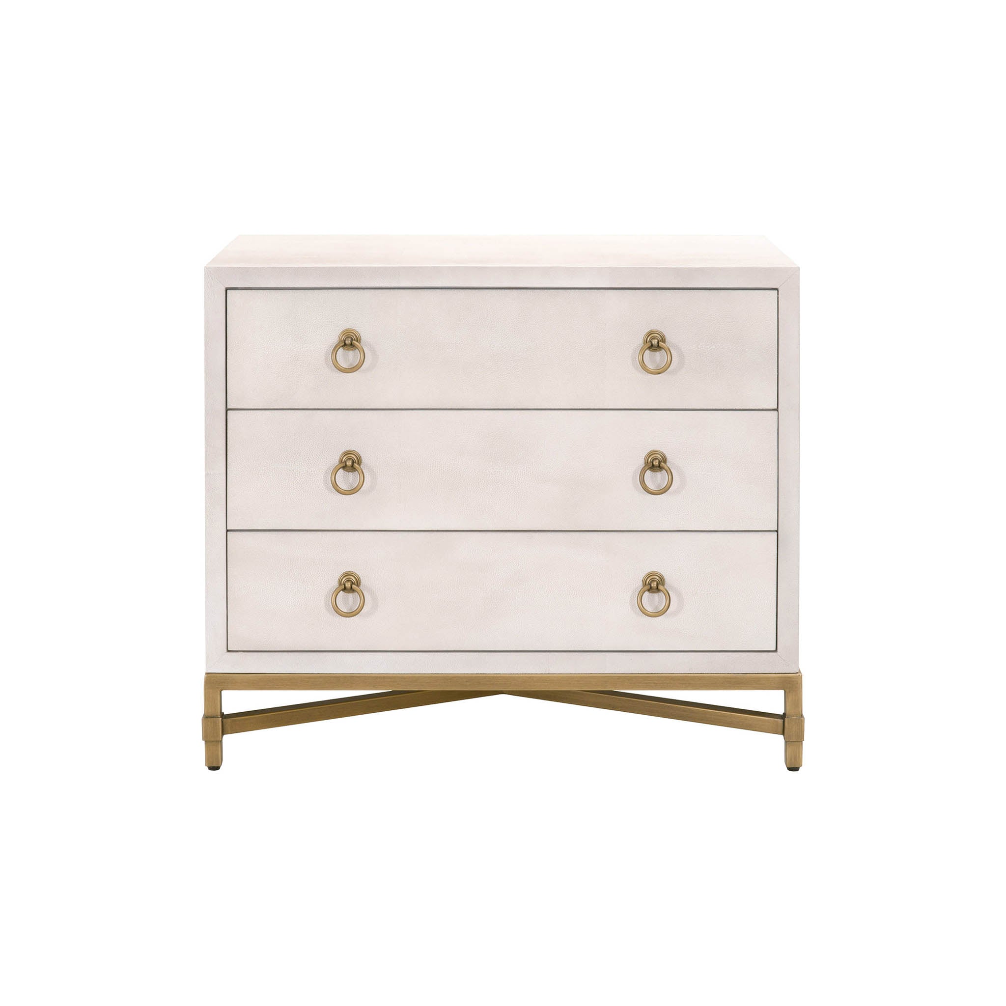 GlenEllyn Shagreen 3-Drawer Nightstand
