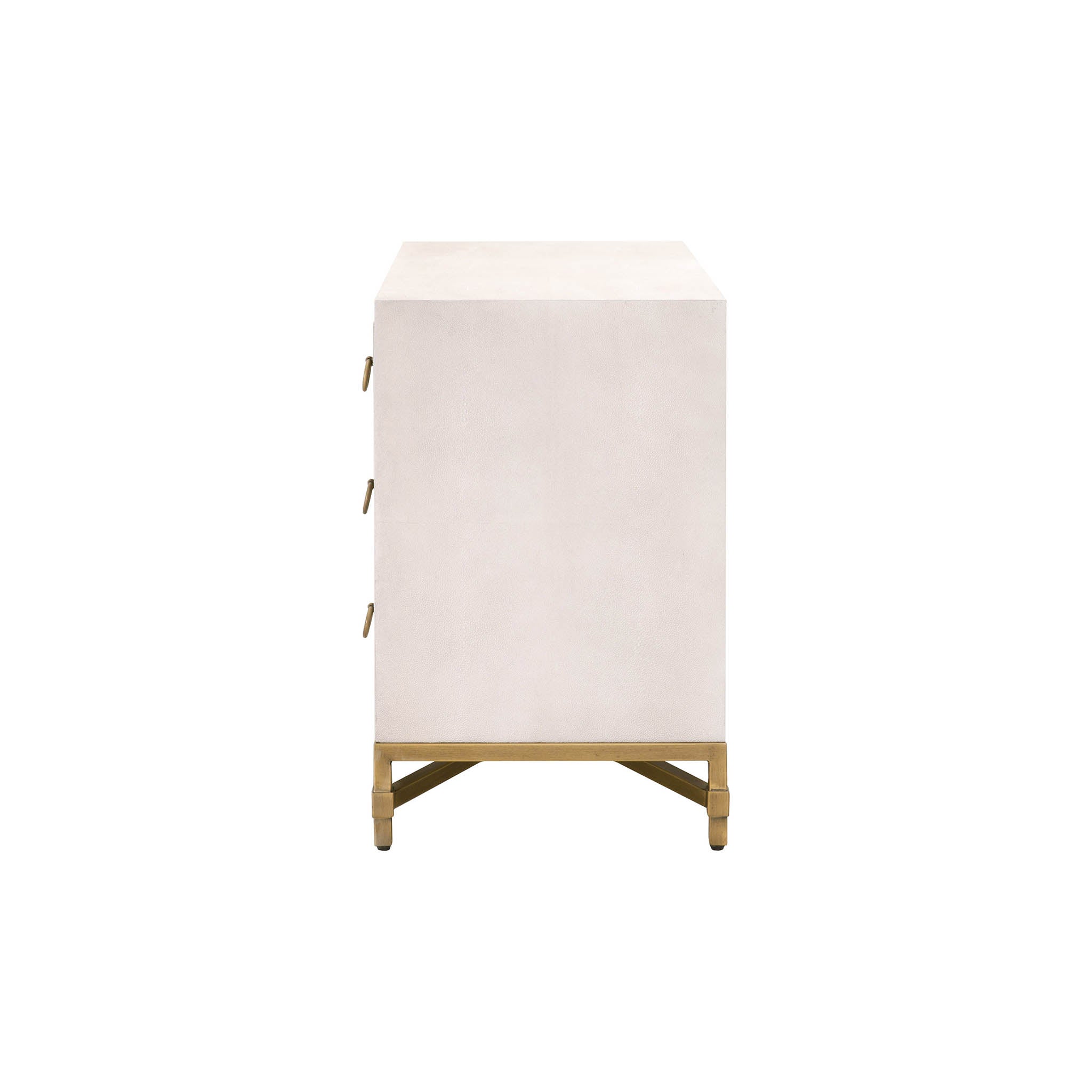 GlenEllyn Shagreen 3-Drawer Nightstand