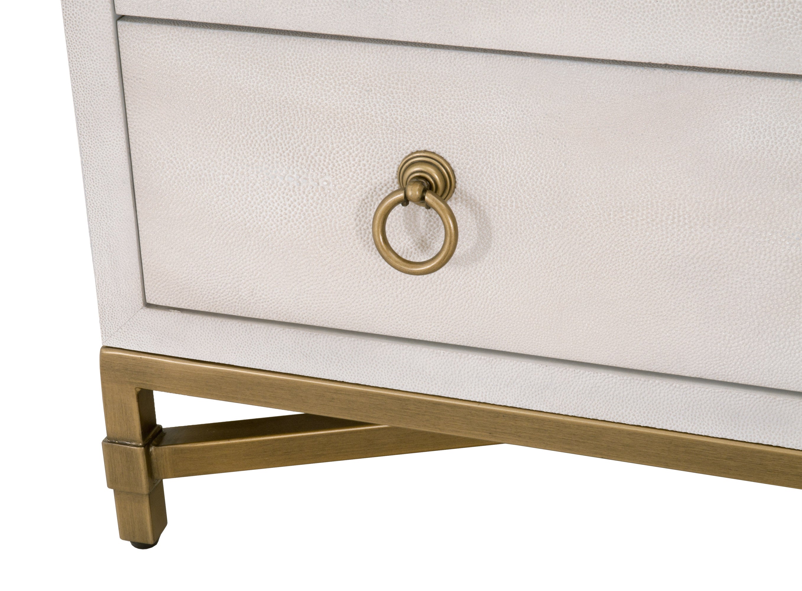 GlenEllyn Shagreen 3-Drawer Nightstand