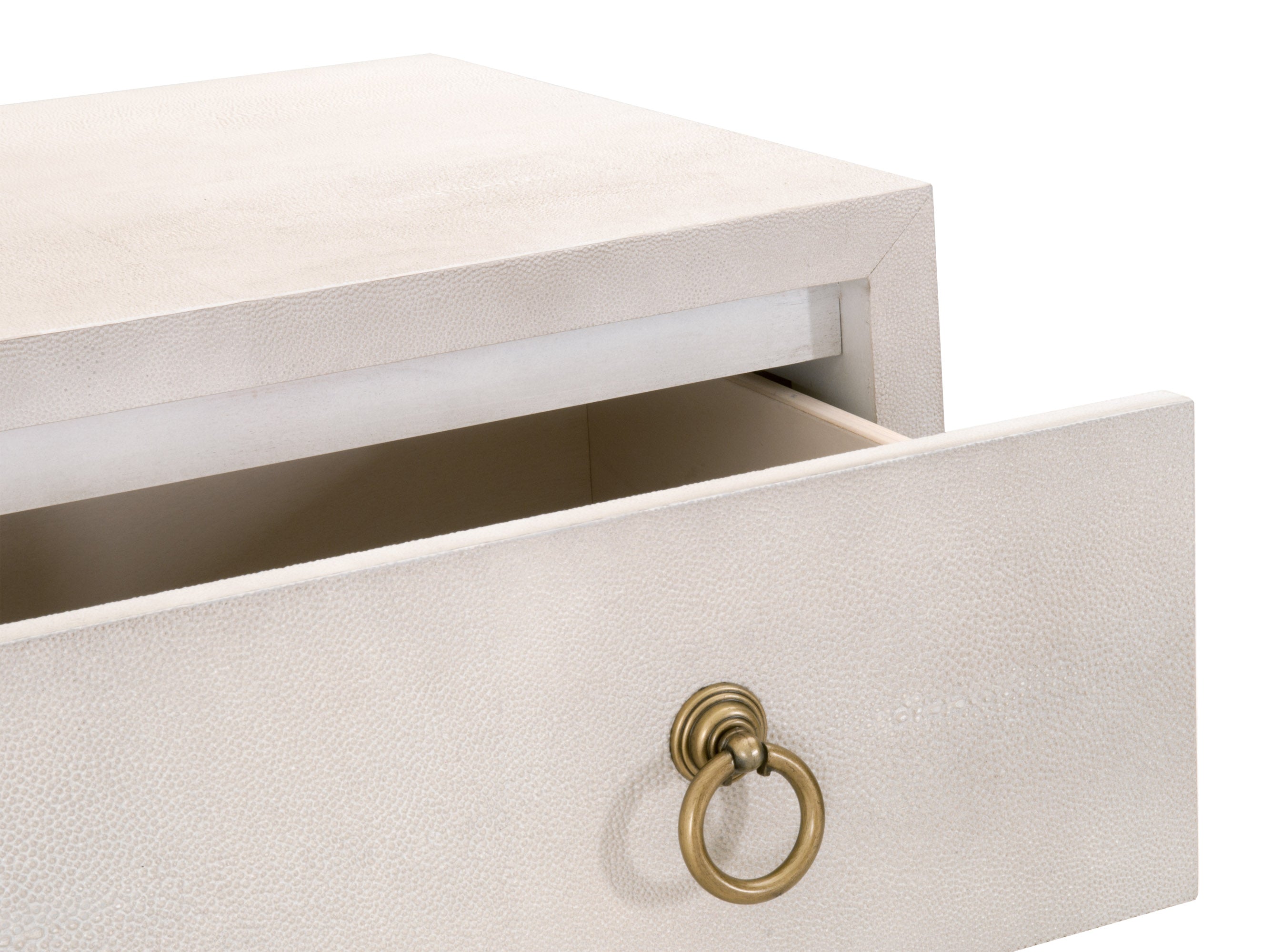 GlenEllyn Shagreen 3-Drawer Nightstand