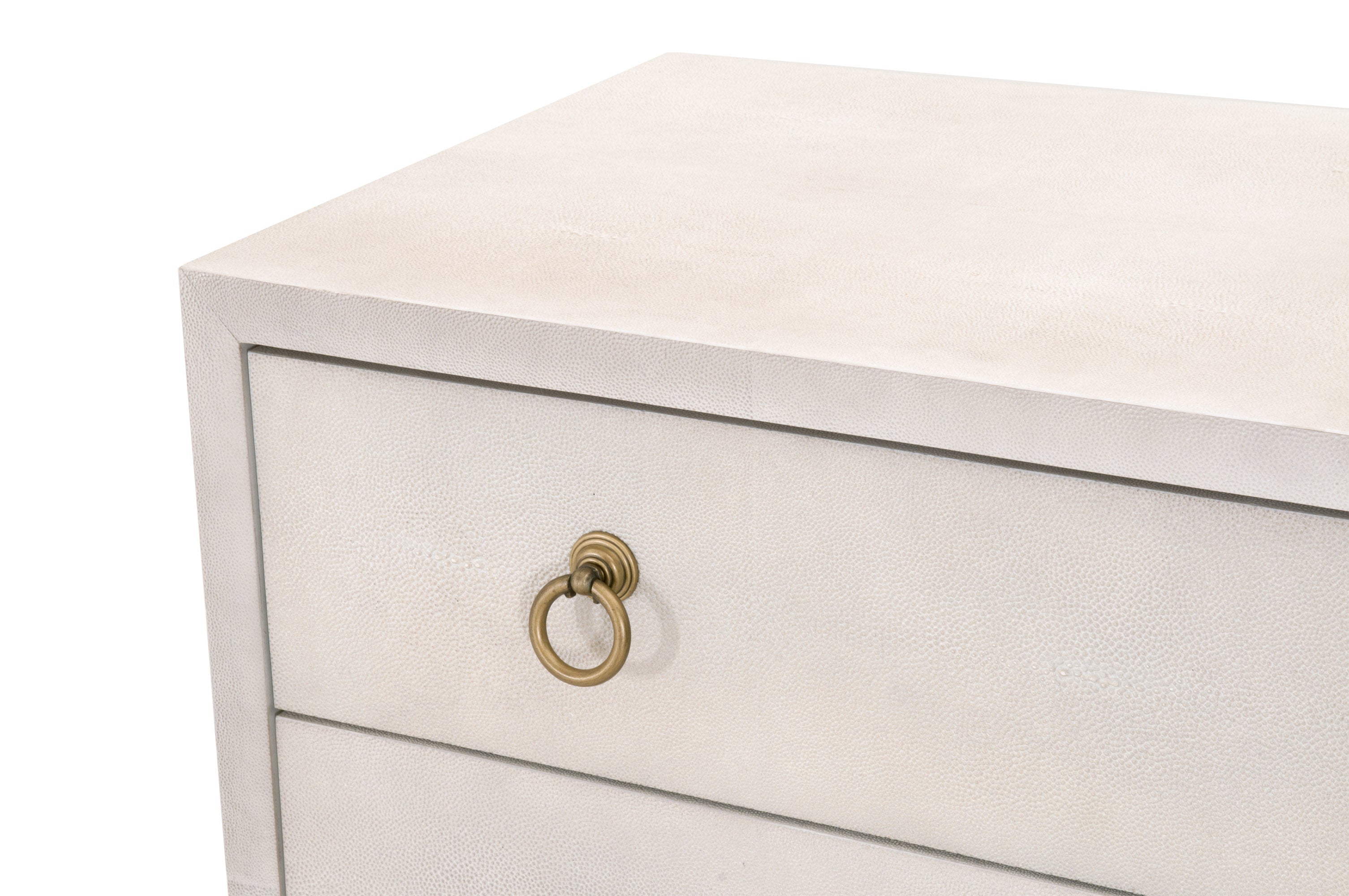 GlenEllyn Shagreen 3-Drawer Nightstand