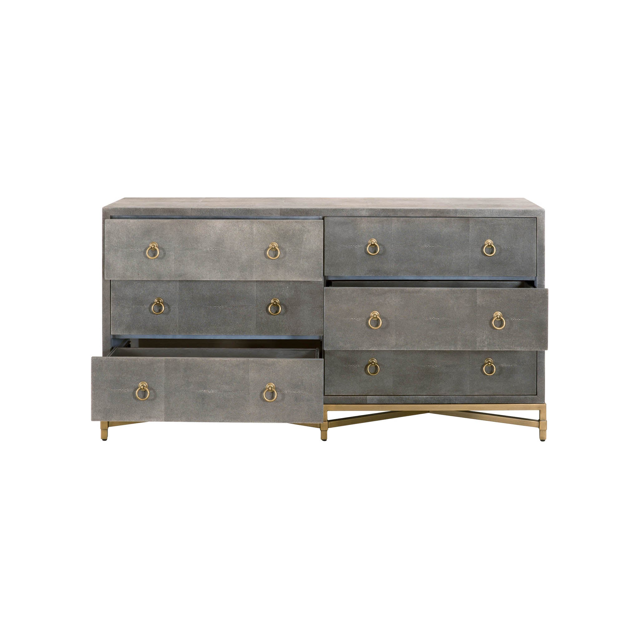 GlenEllyn Shagreen 6-Drawer Double Dresser