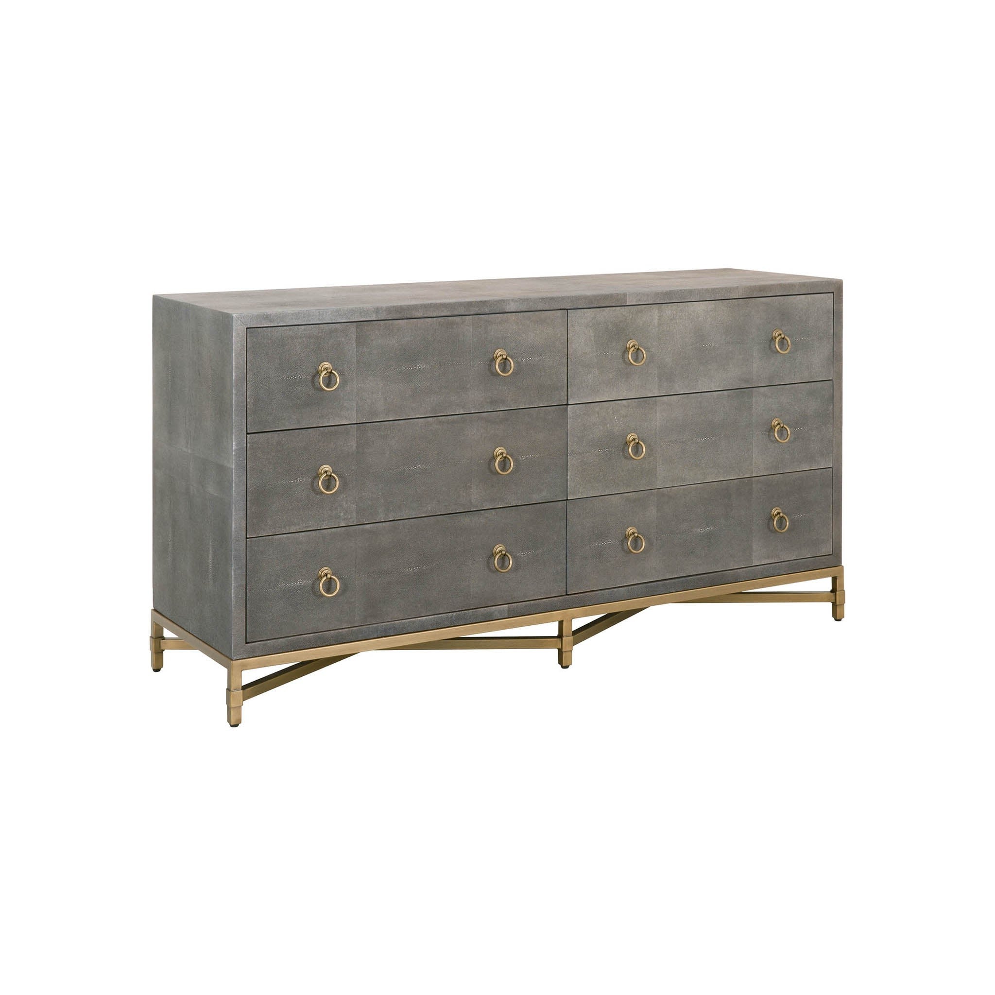 GlenEllyn Shagreen 6-Drawer Double Dresser