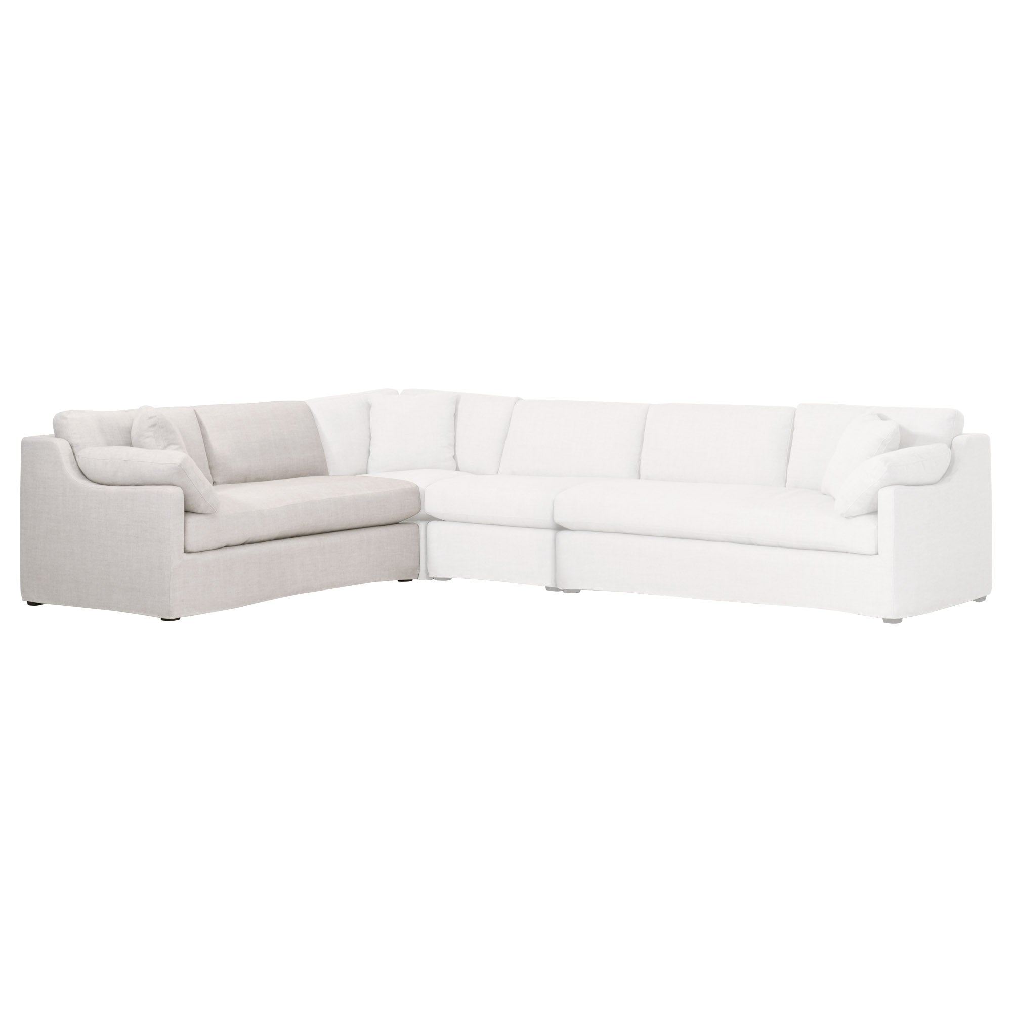 Dorset Modular Slope Arm Slipcover 2-Seat Sofa