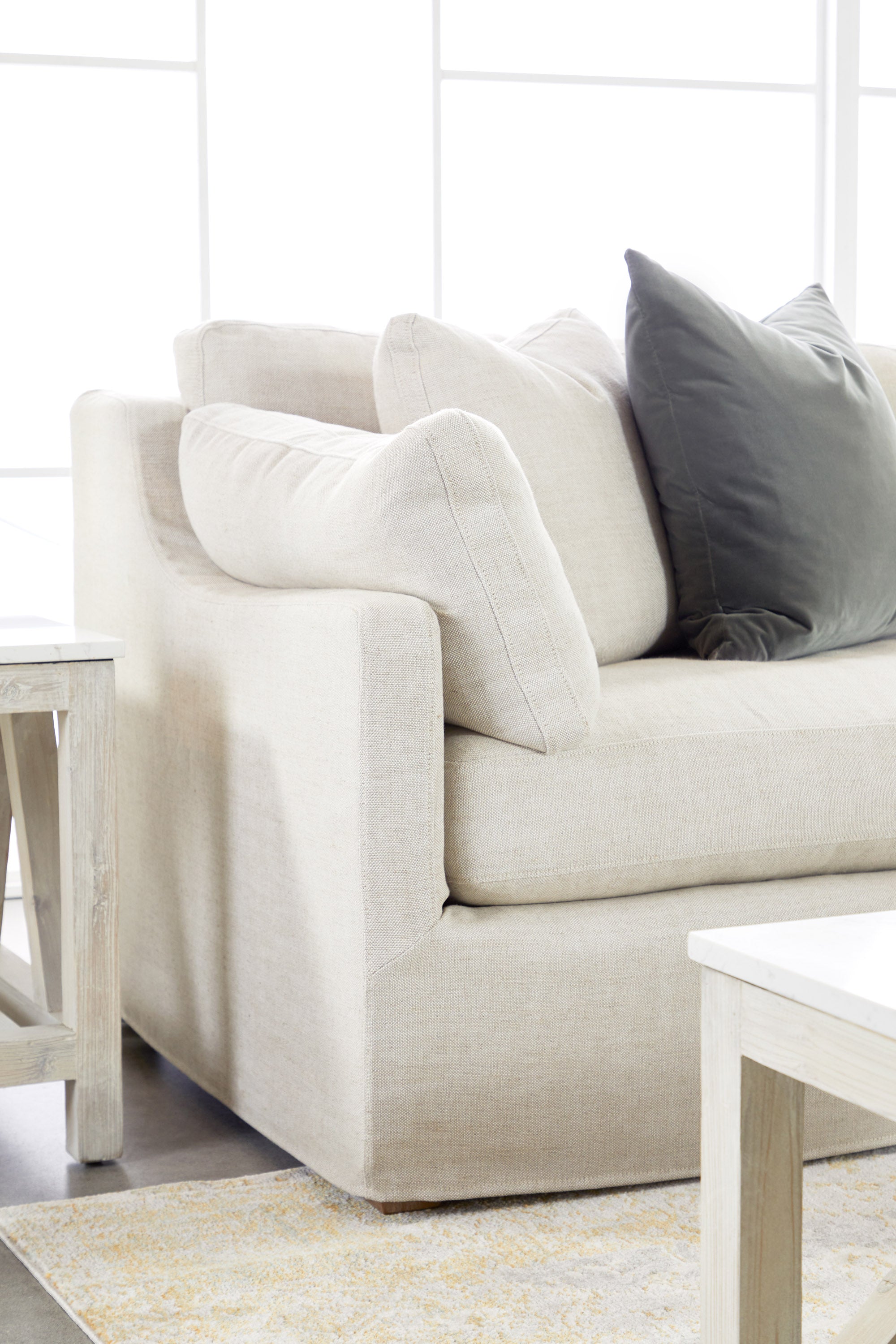 Dorset Modular Slope Arm Slipcover 2-Seat Sofa