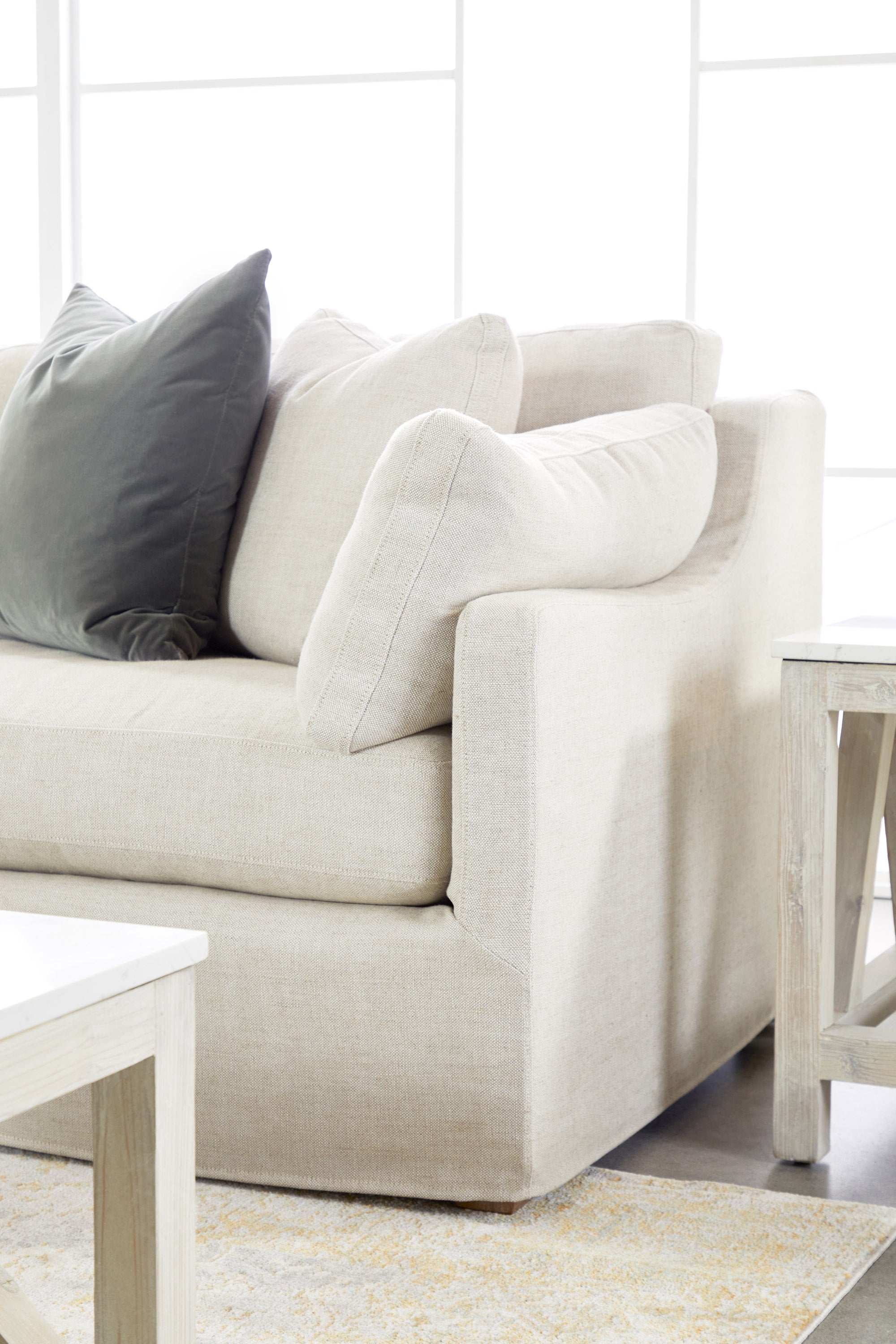 Dorset Modular Slope Arm Slipcover 2-Seat Sofa