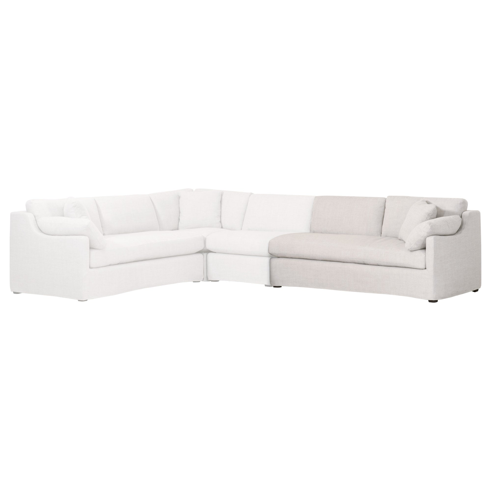 Dorset Modular Slope Arm Slipcover 2-Seat Sofa