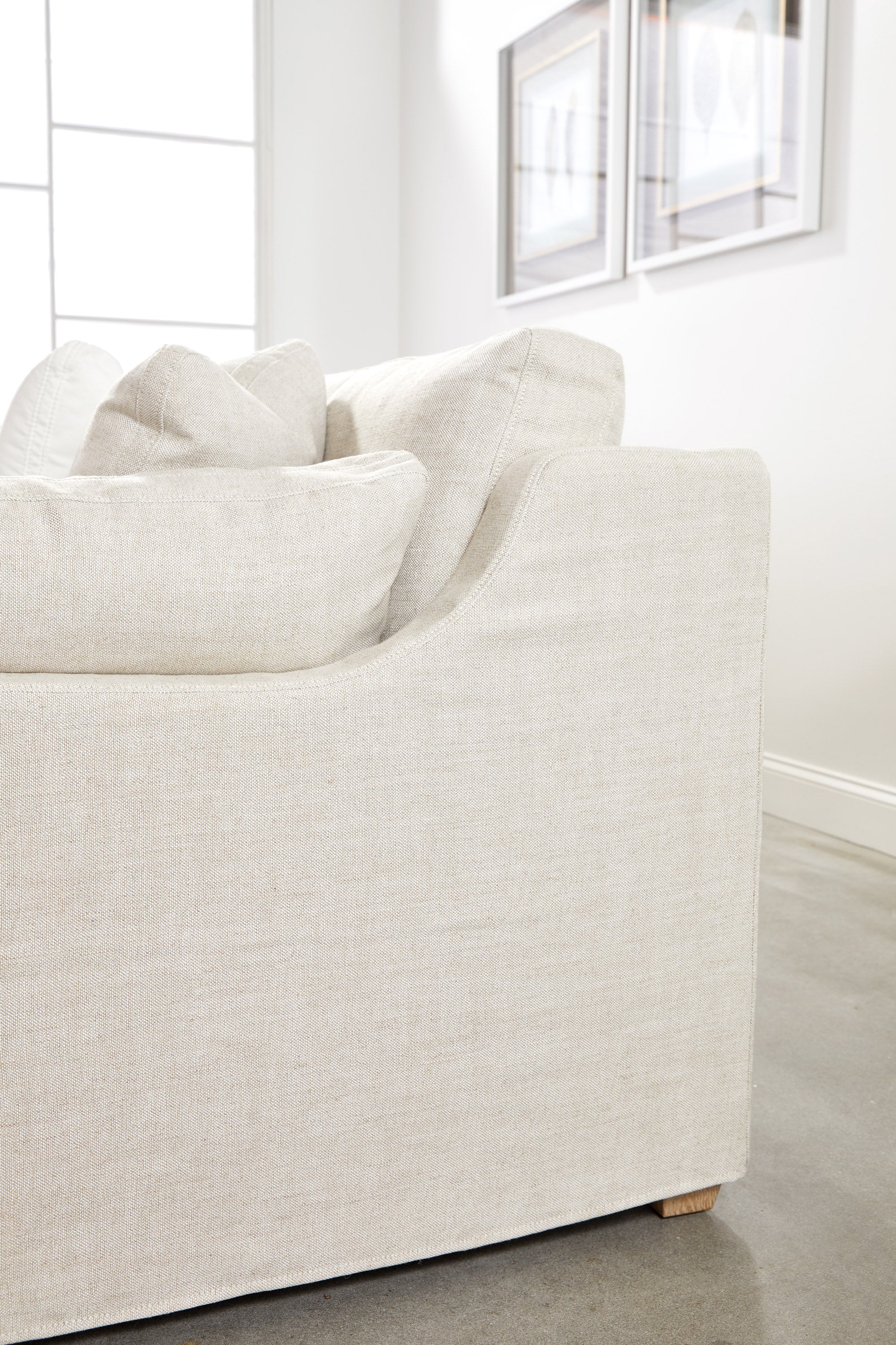 Dorset Modular Slope Arm Slipcover 2-Seat Sofa
