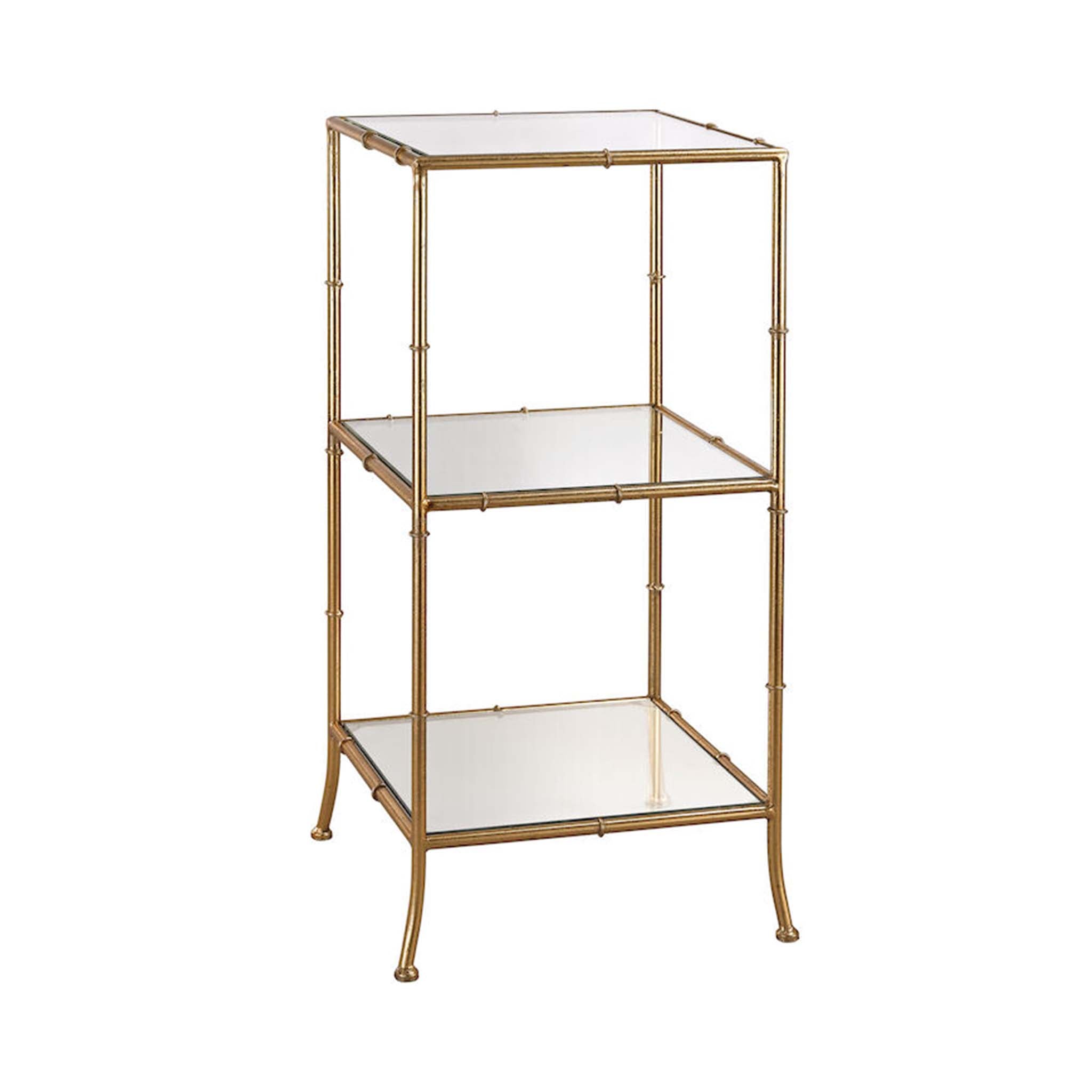 Mirrored Tiers Side Table